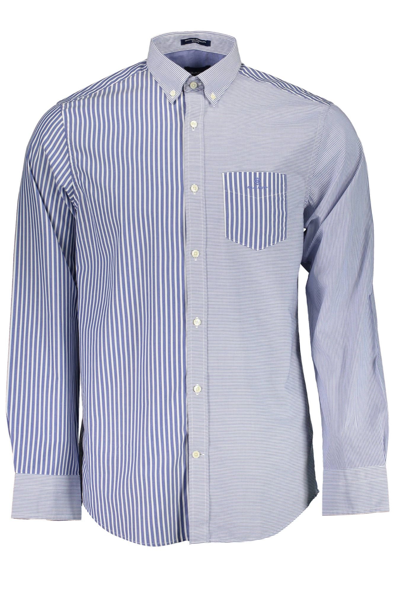 Blue Cotton Men Shirt