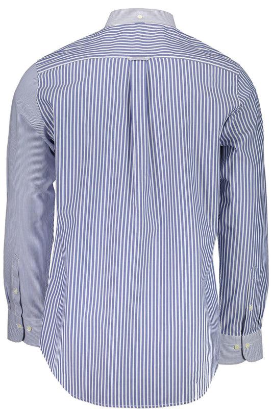 Blue Cotton Men Shirt