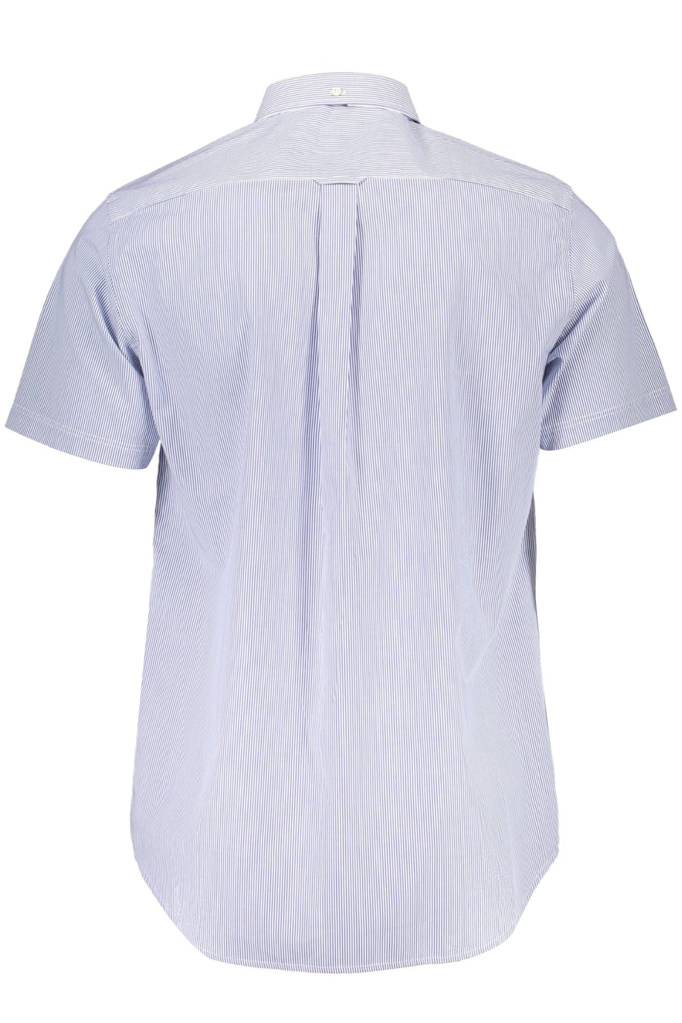 Blue Cotton Men Shirt