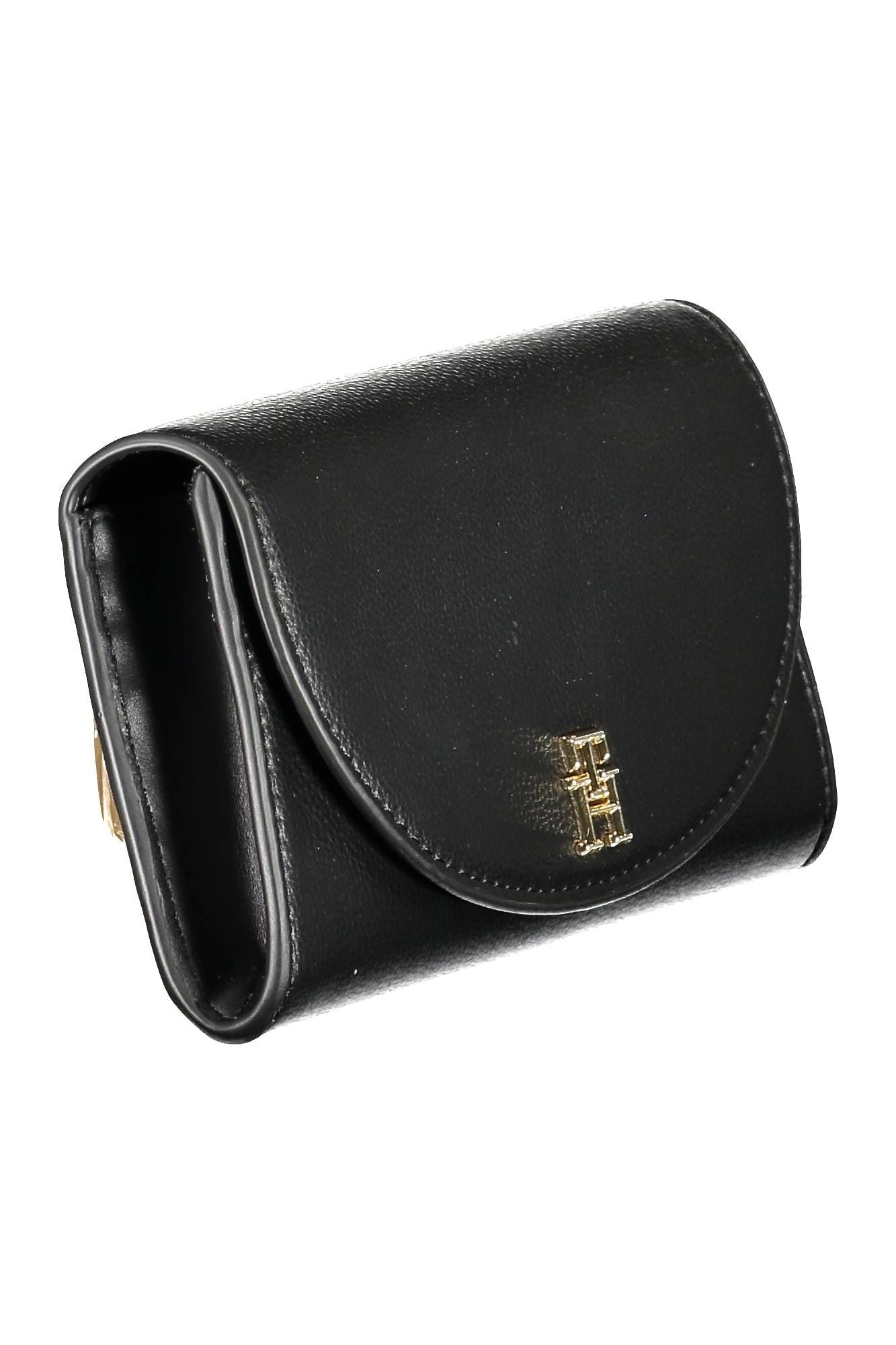 Black Polyurethane Women Wallet