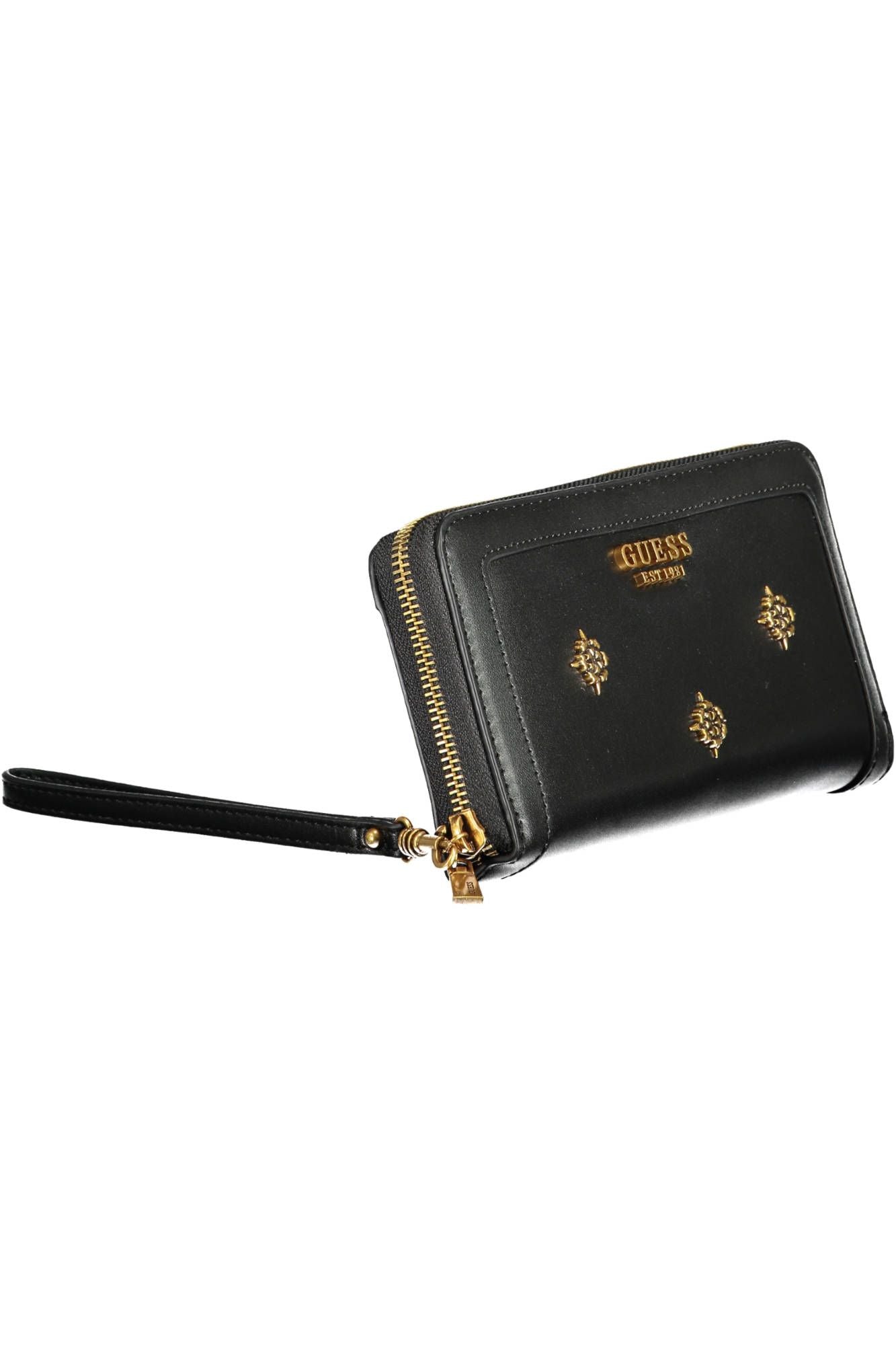 Black Polyurethane Women Wallet