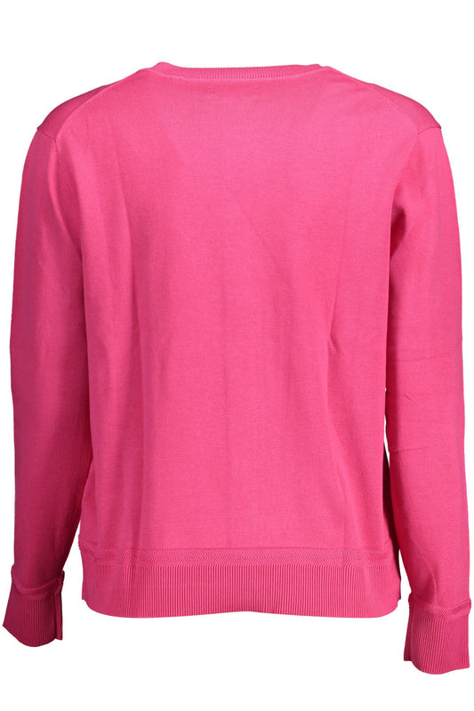Pink Cotton Women Cardigan