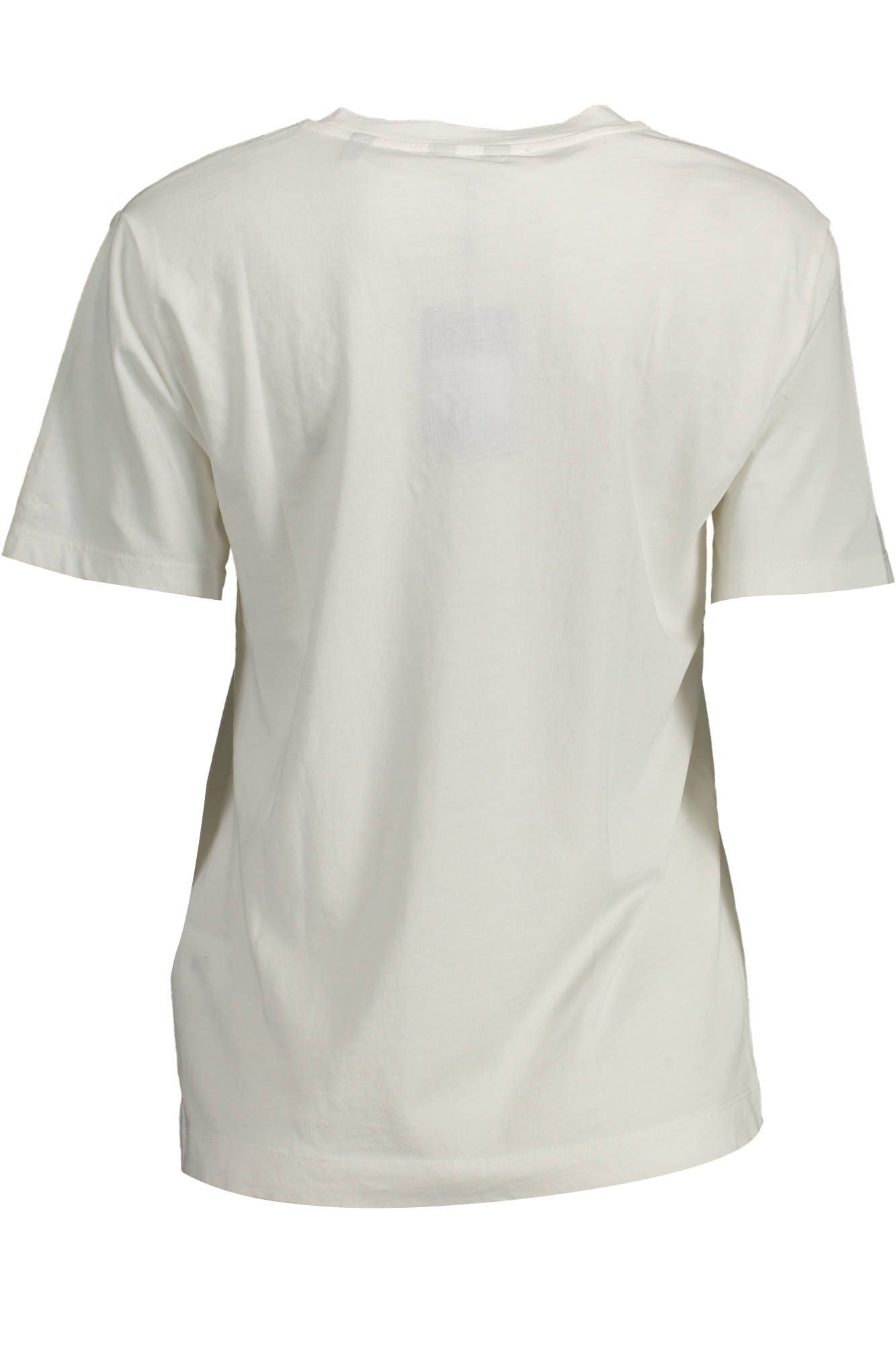 White Cotton Women T-Shirt