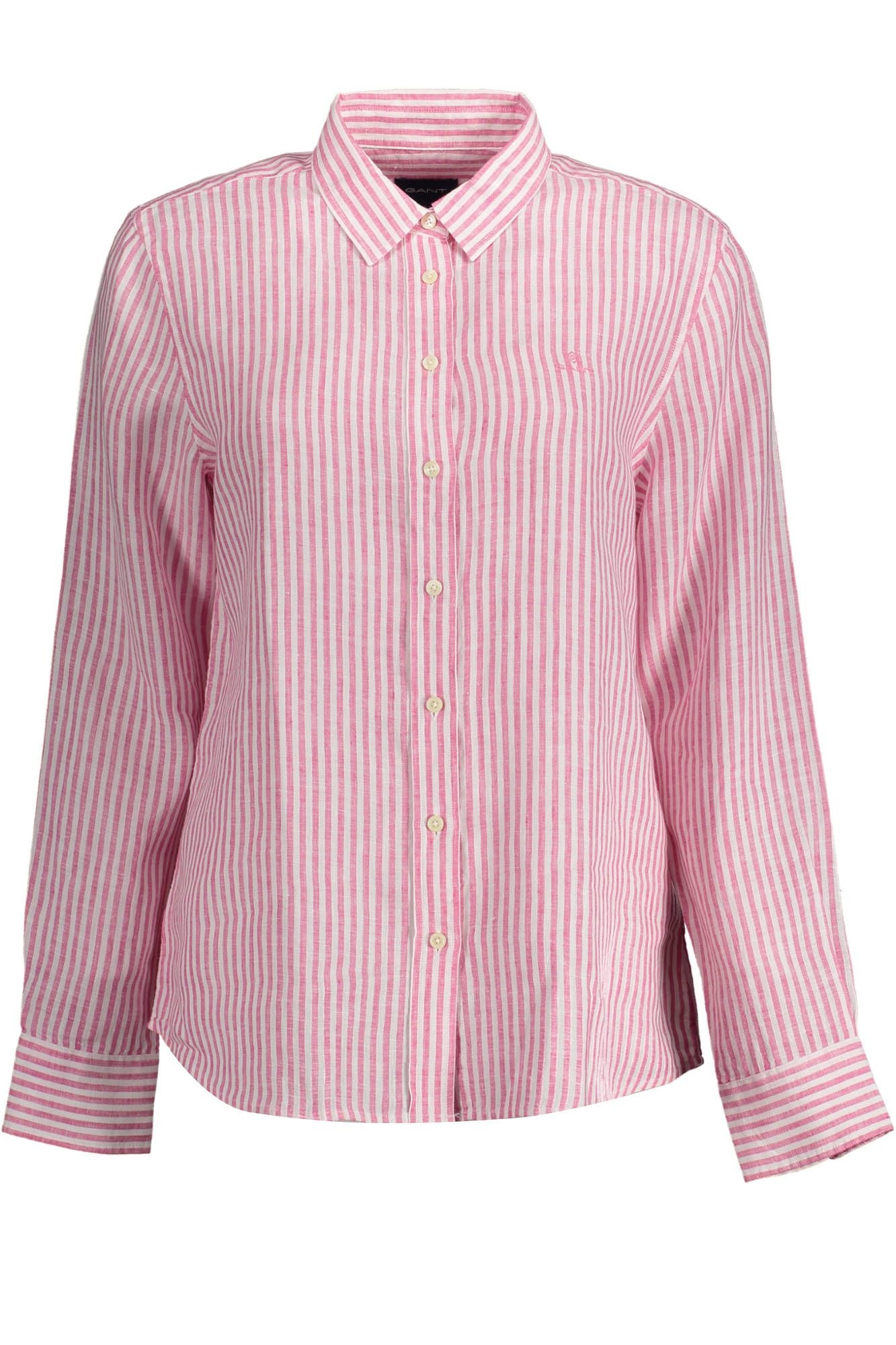 Pink Linen Women Shirt