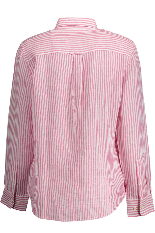 Pink Linen Women Shirt