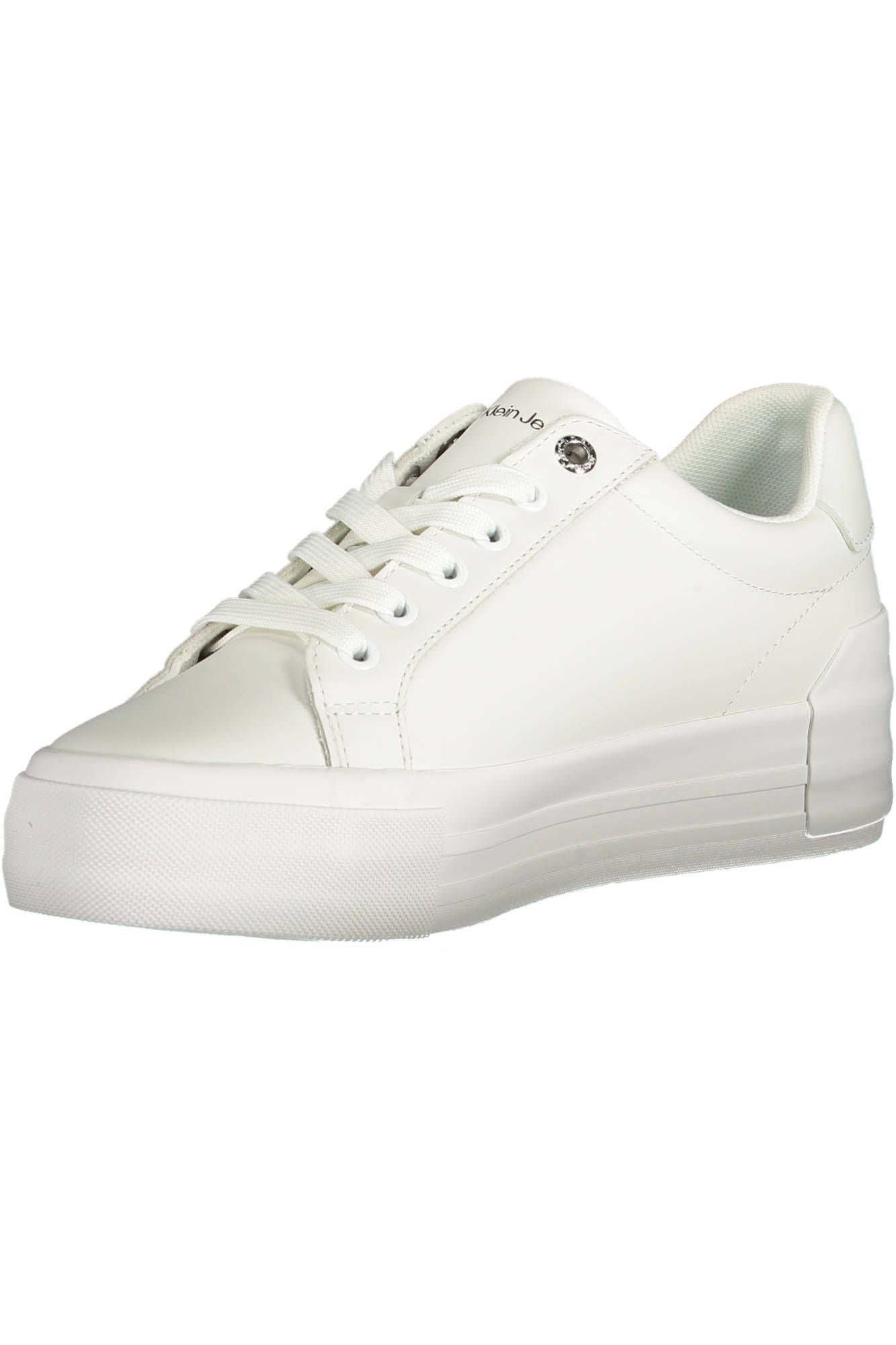 White Polyester Women Sneaker