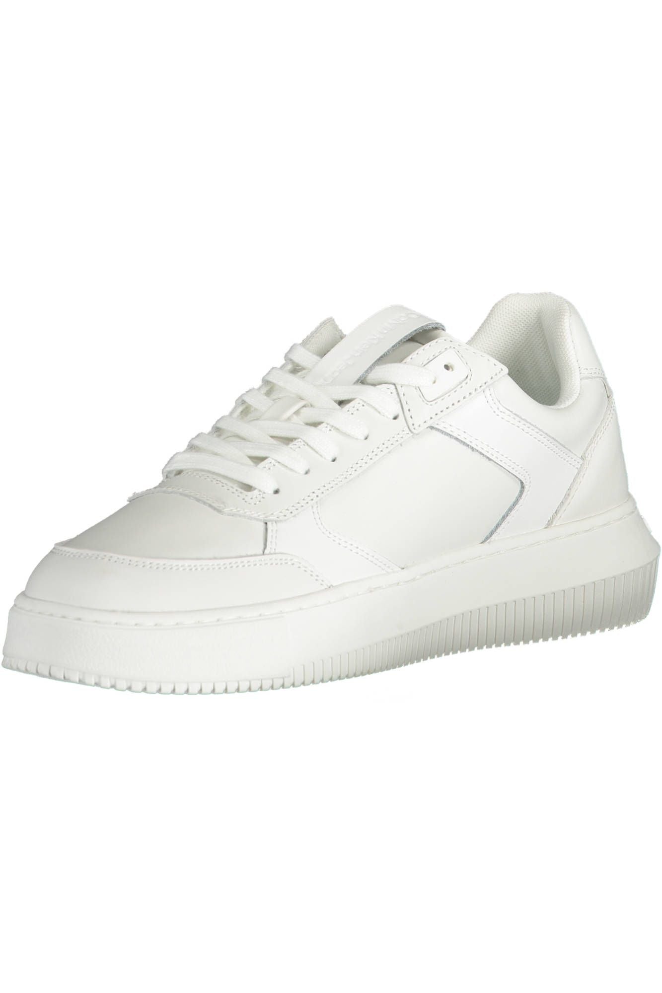 White Polyester Men Sneaker