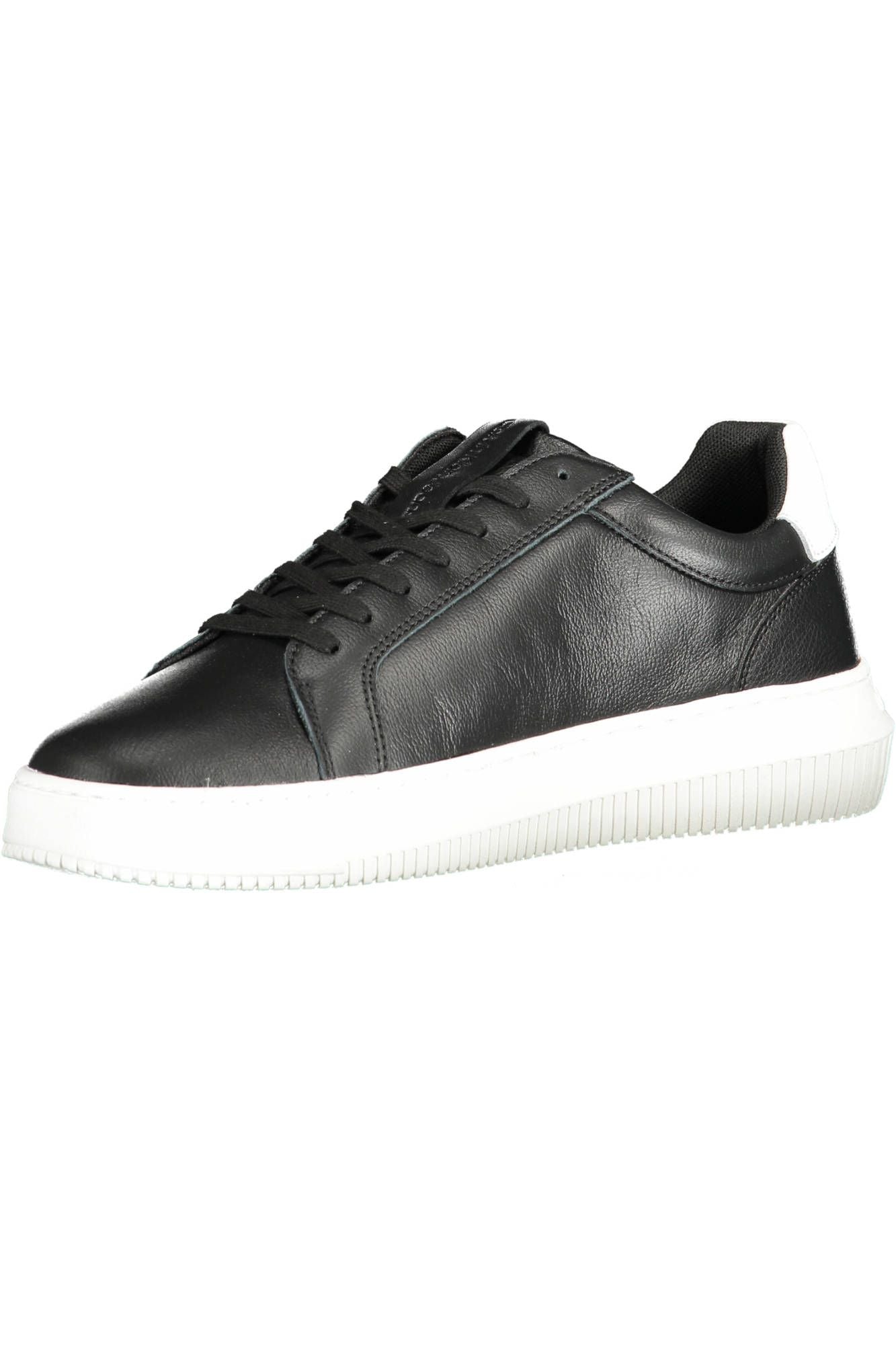 Black Polyester Men Sneaker