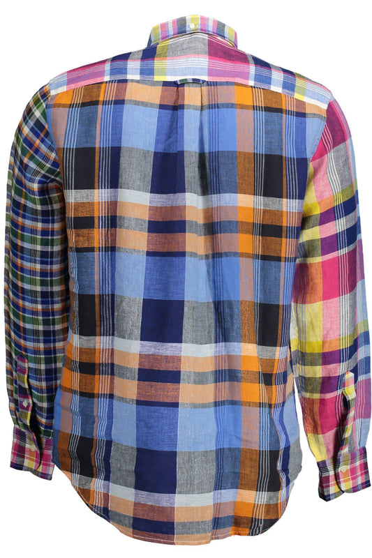 Blue Linen Men Shirt