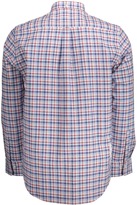 Blue Cotton Men Shirt