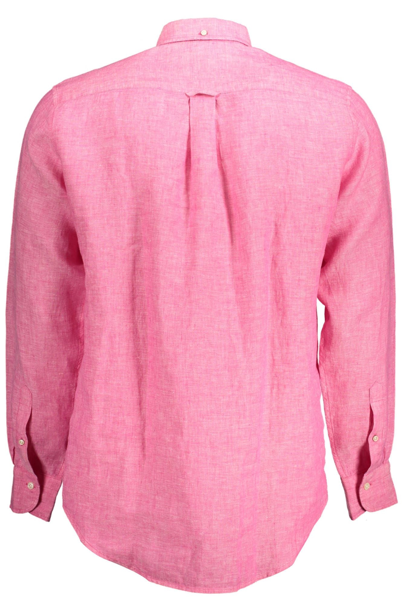 Pink Linen Men Shirt