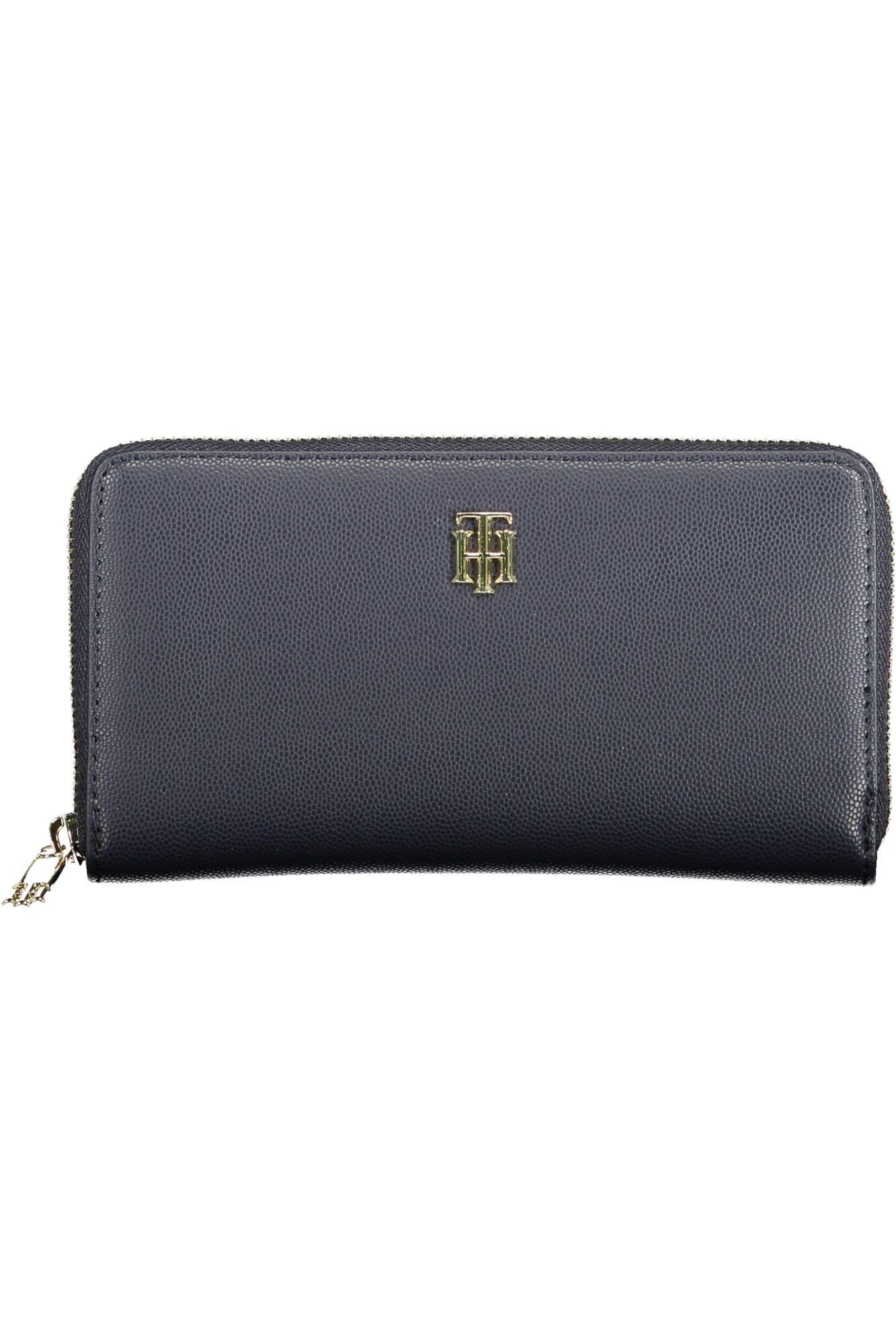 Blue Polyurethane Women Wallet