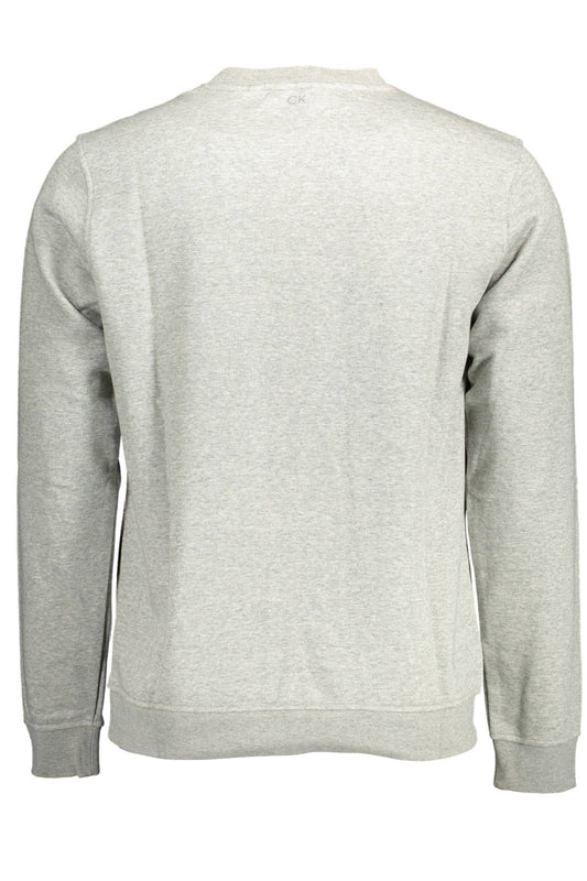 Gray Cotton Men Sweater