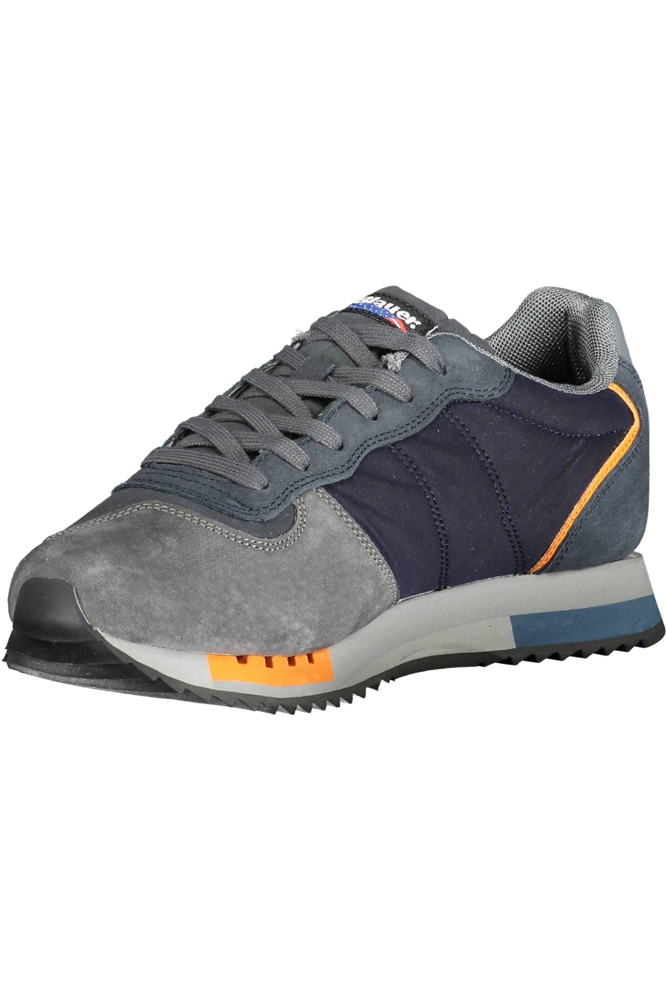 Blue Polyester Men Sneaker