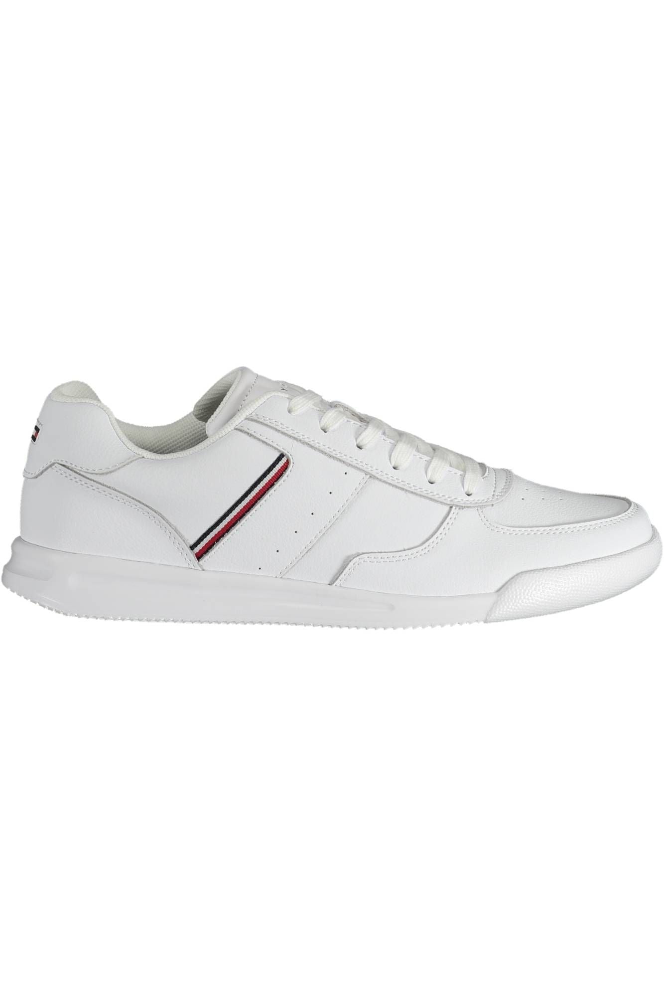 White Polyester Men Sneaker