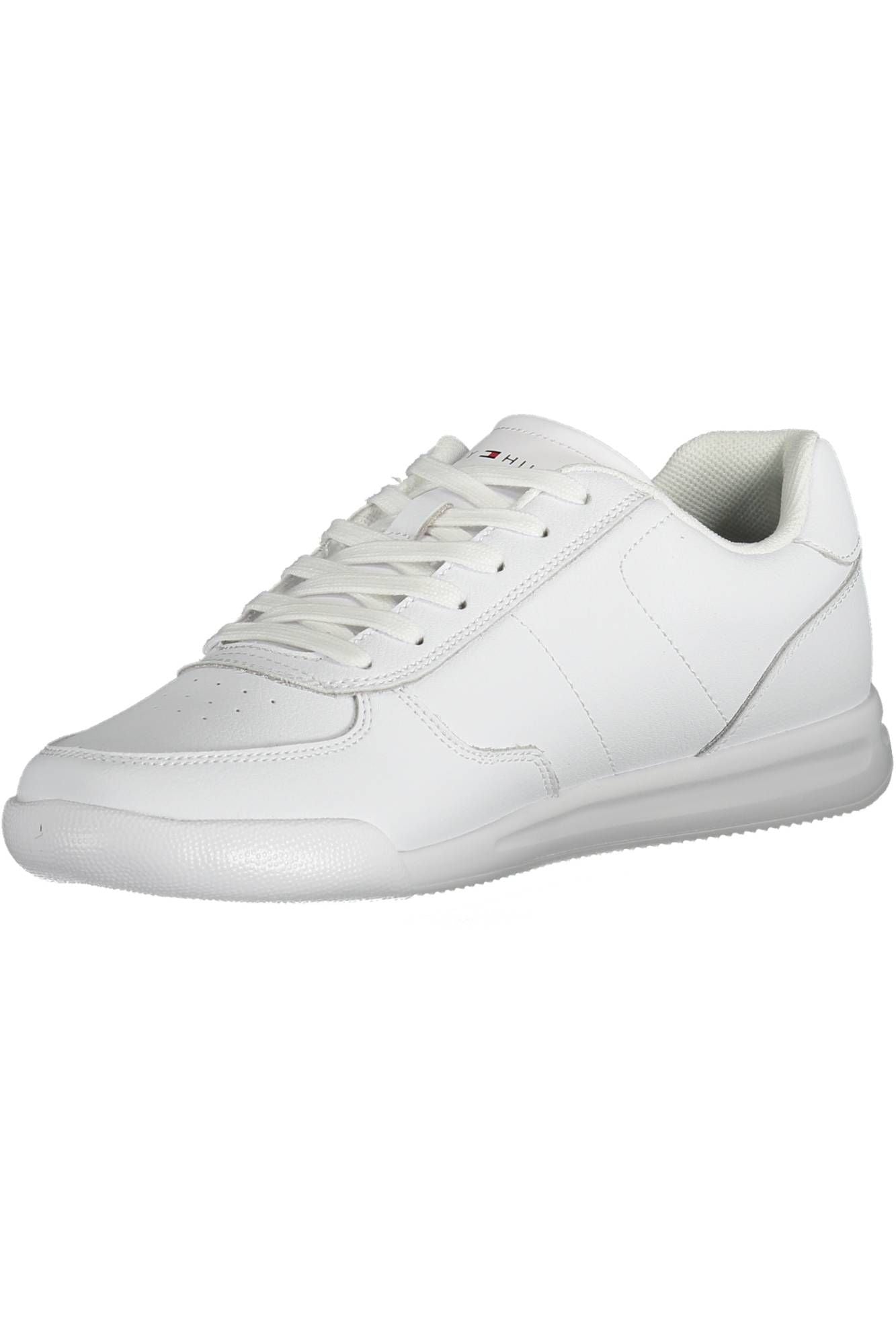 White Polyester Men Sneaker