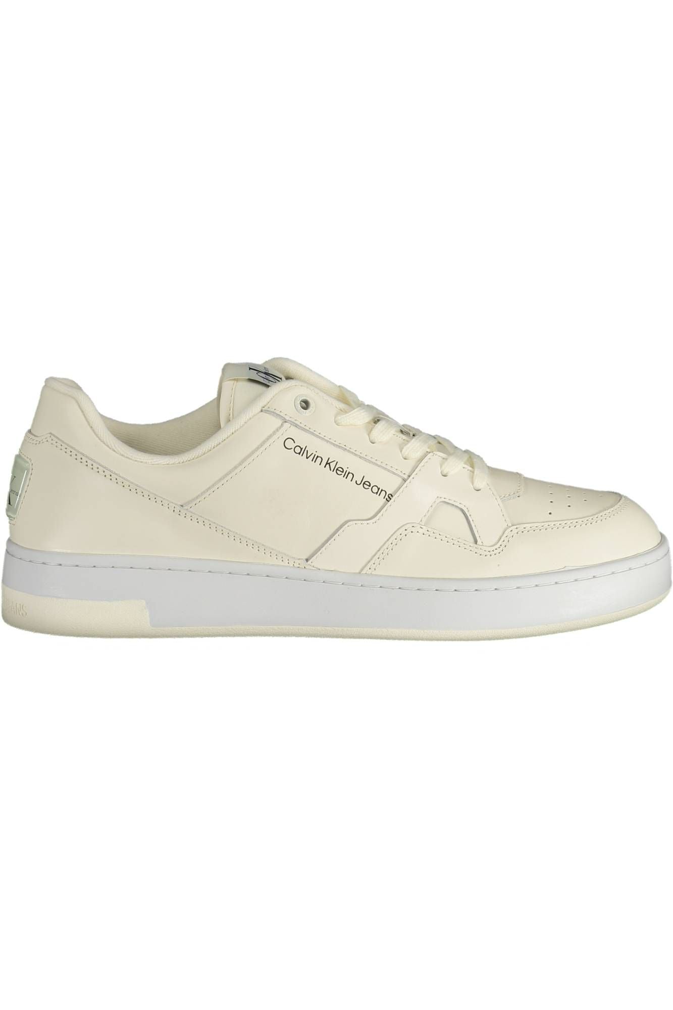 White Polyester Men Sneaker