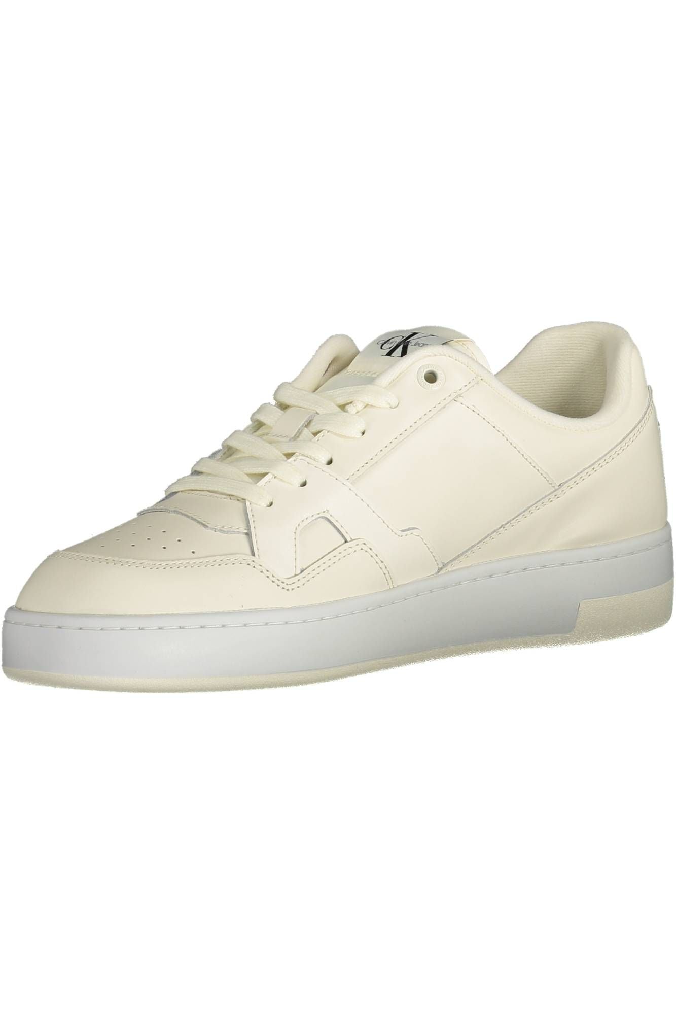 White Polyester Men Sneaker