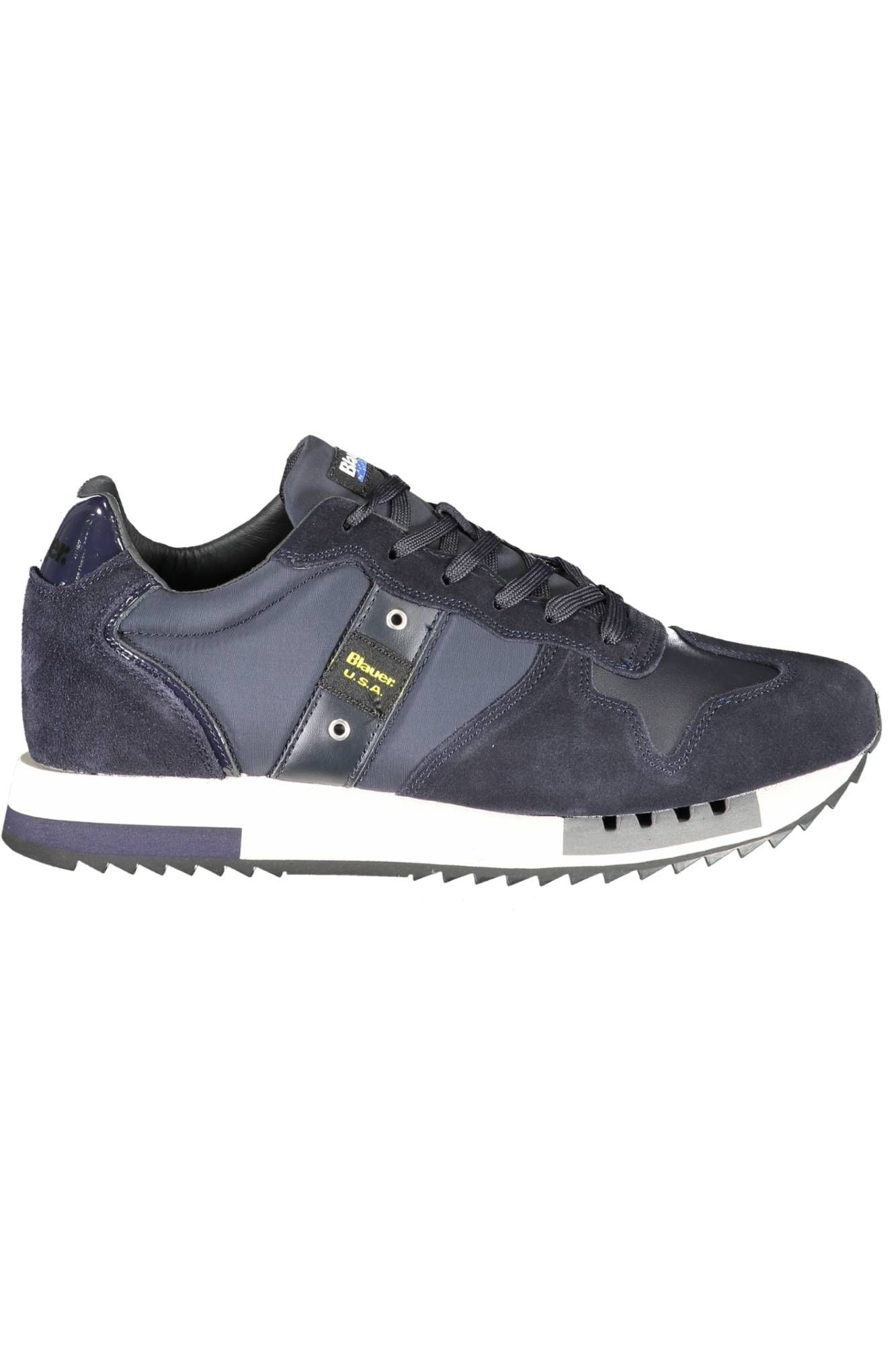 Blue Polyester Men Sneaker
