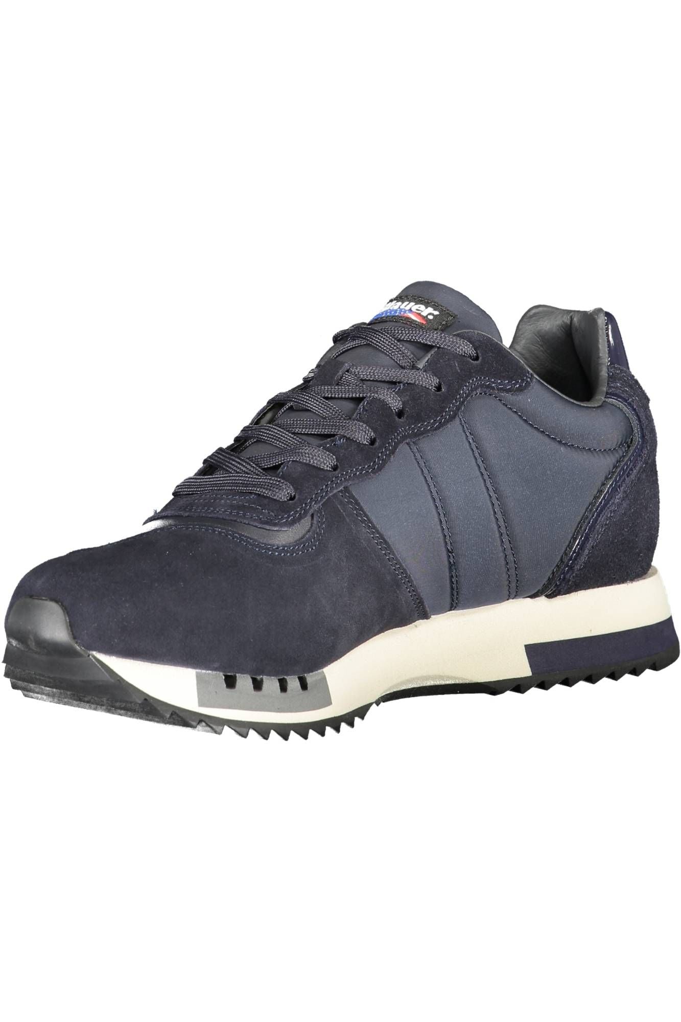 Blue Polyester Men Sneaker