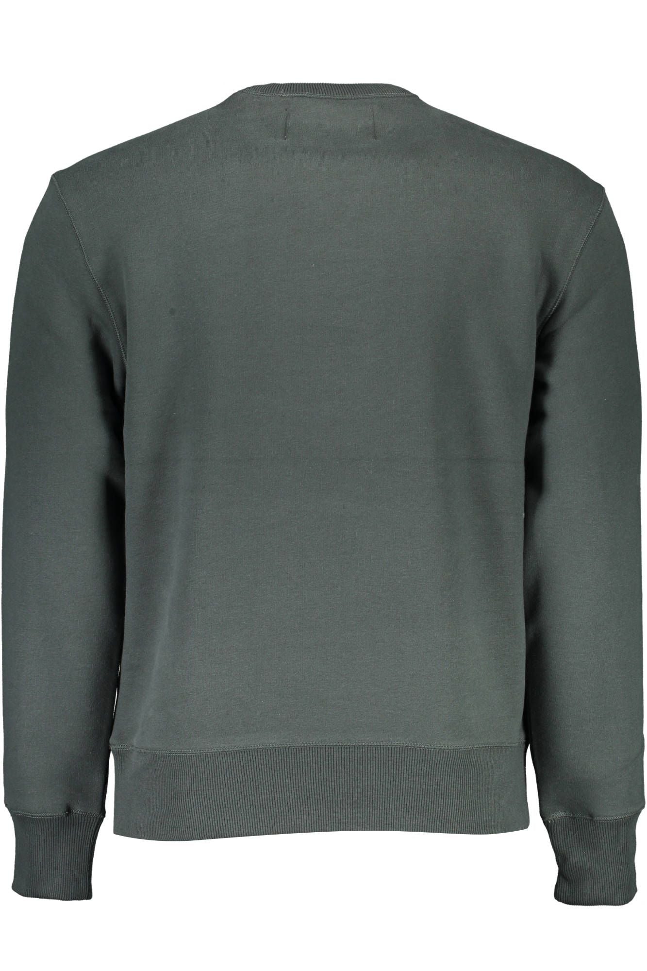Green Cotton Men Sweater
