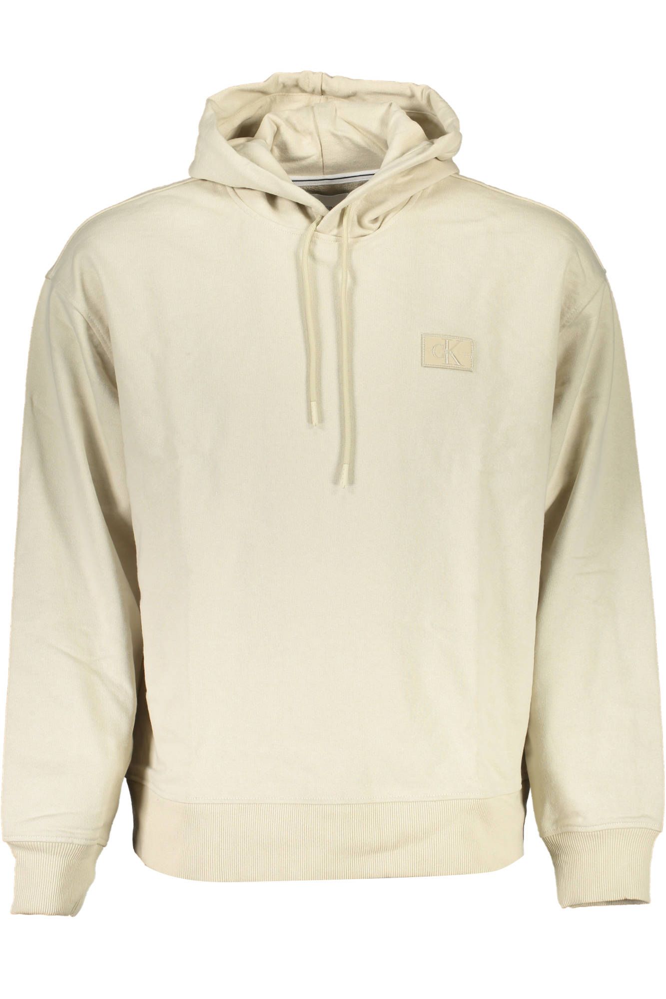 Beige Cotton Men Sweater