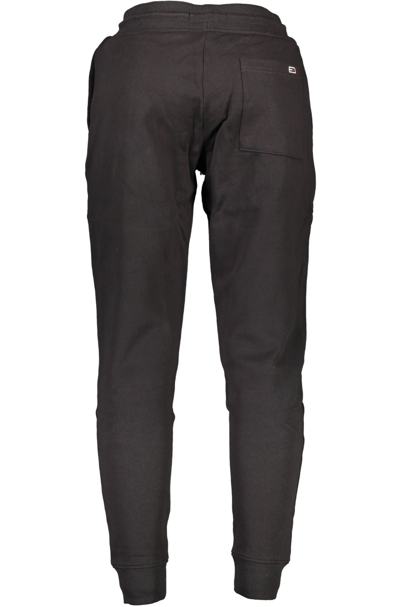 Black Cotton Men Sports Trouser
