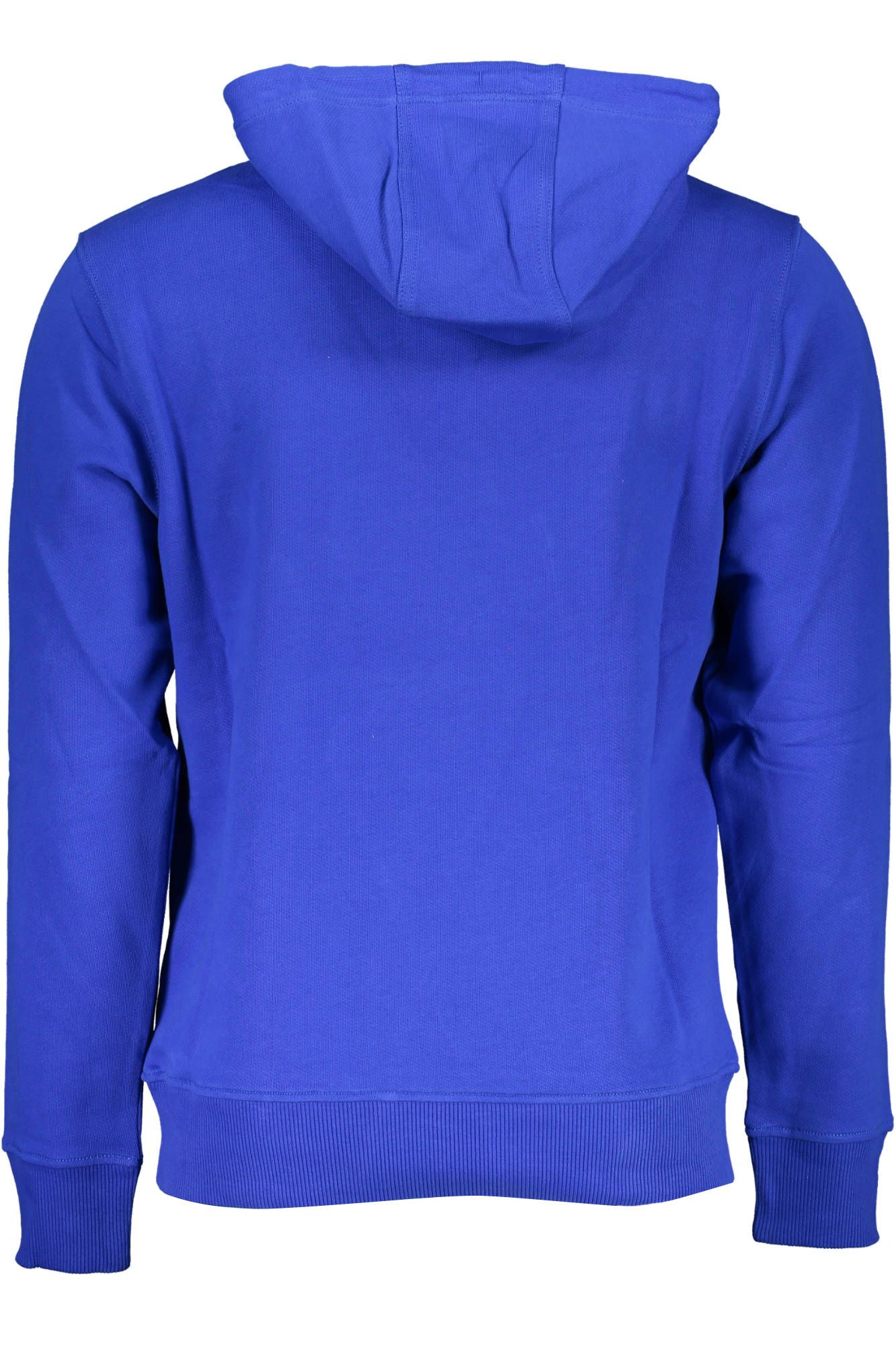 Light Blue Cotton Men Sweater