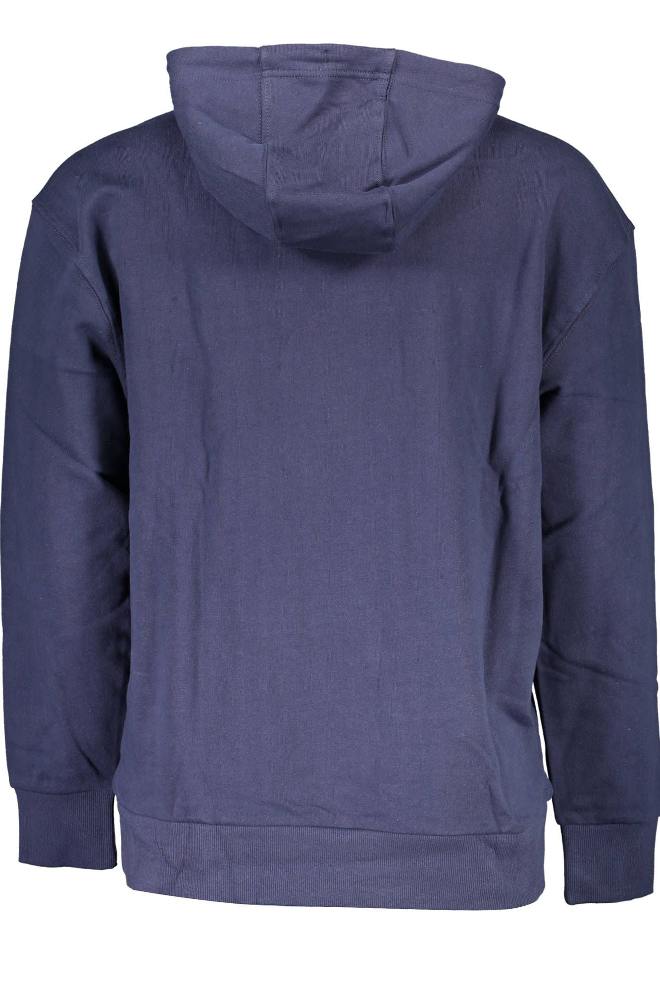 Blue Cotton Men Sweater