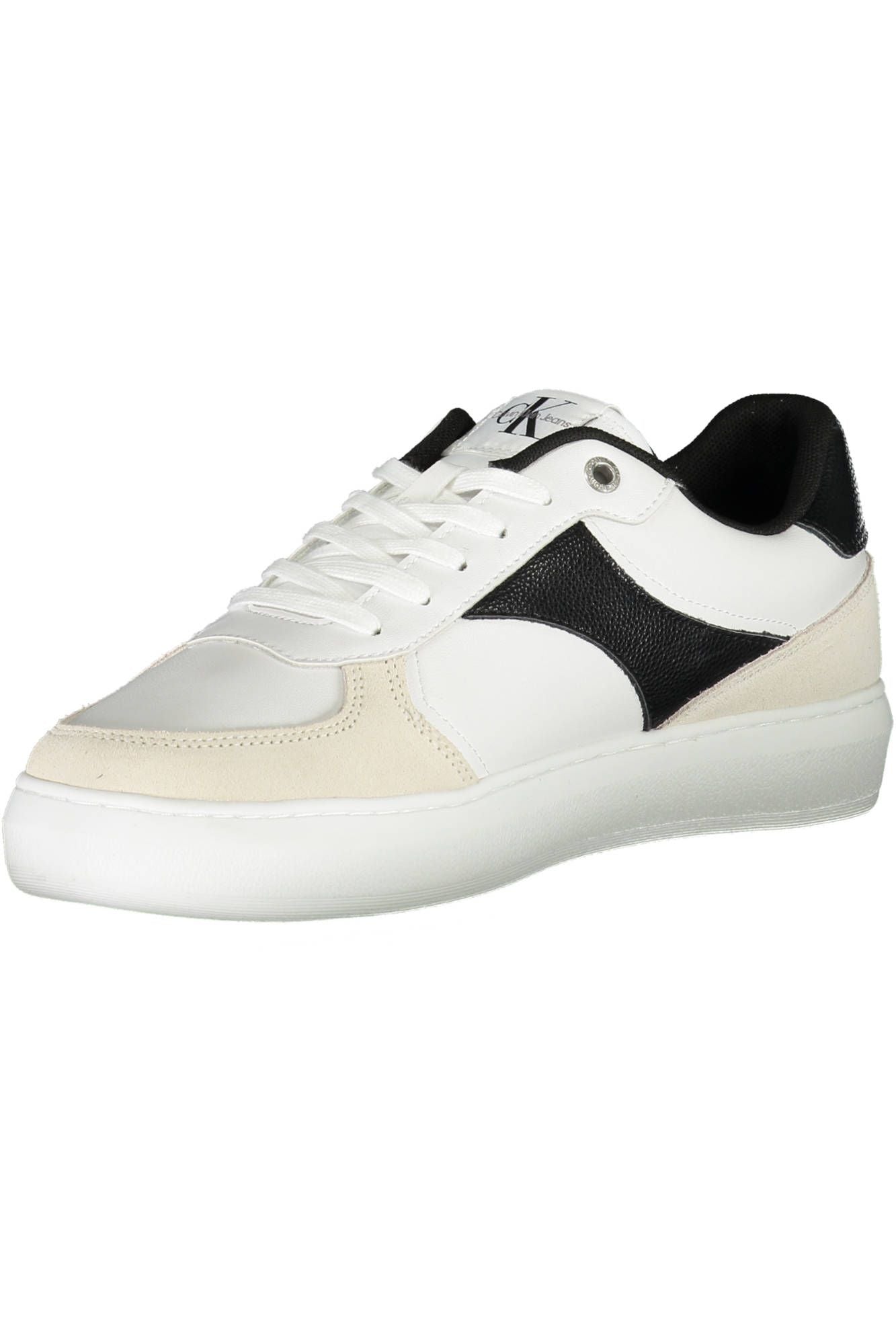 White Polyester Men Sneaker