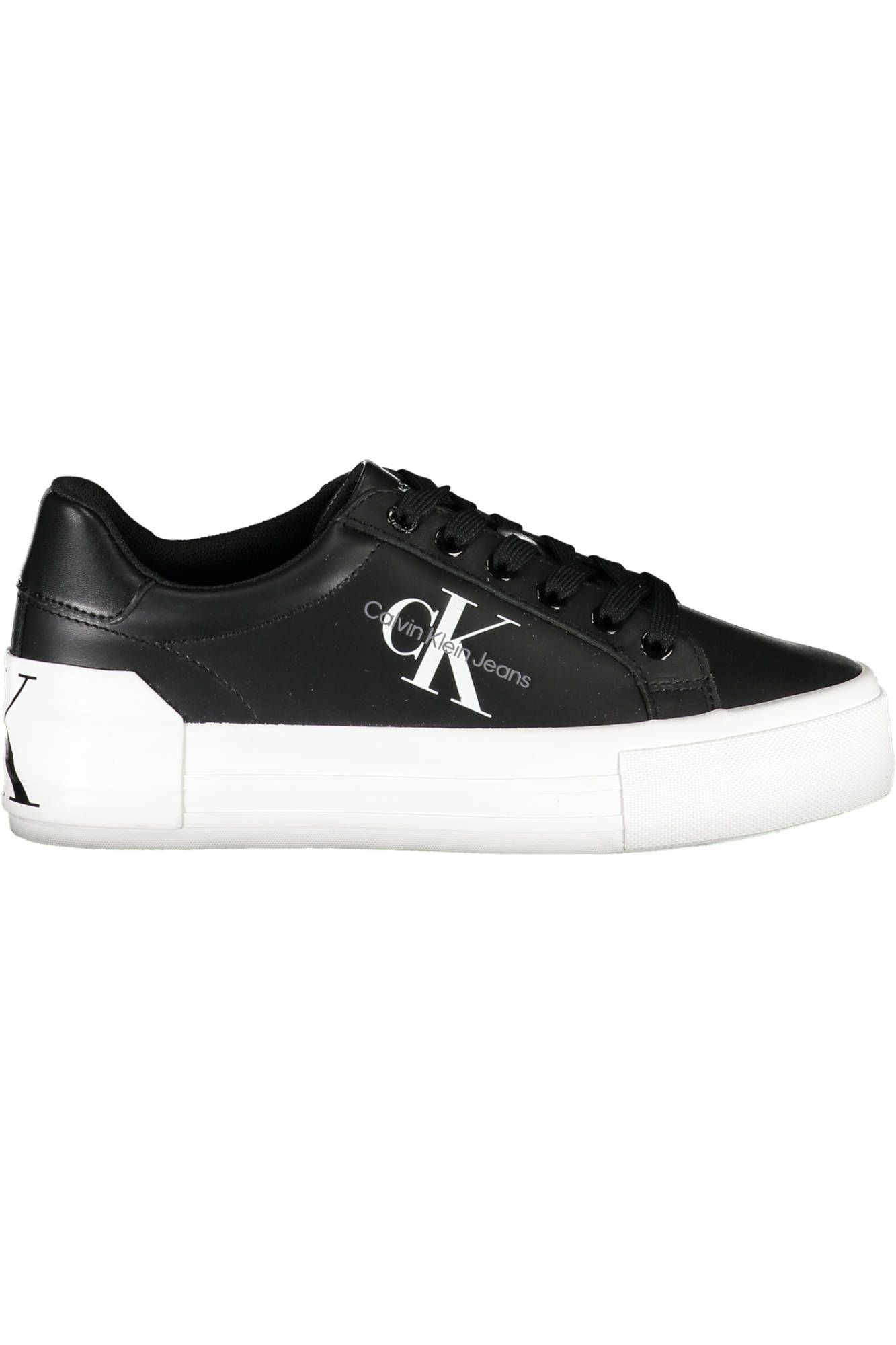 Black Polyester Women Sneaker