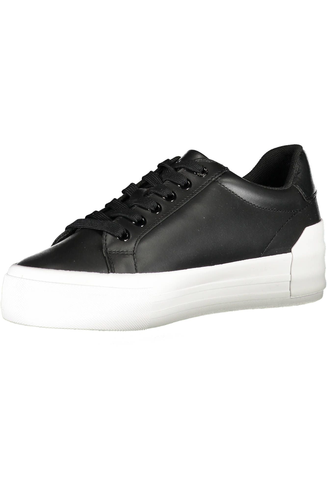 Black Polyester Women Sneaker