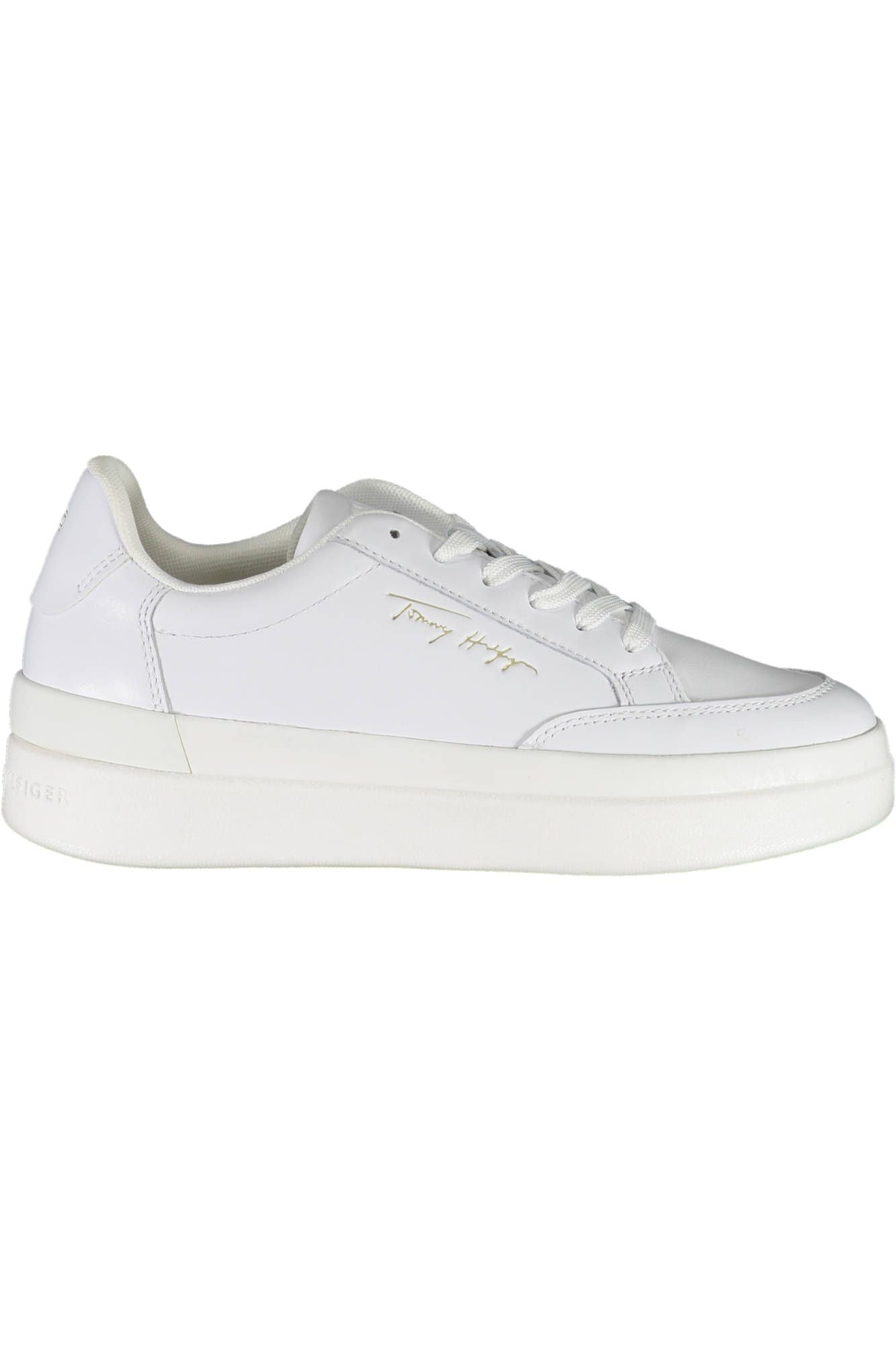 White Polyester Women Sneaker