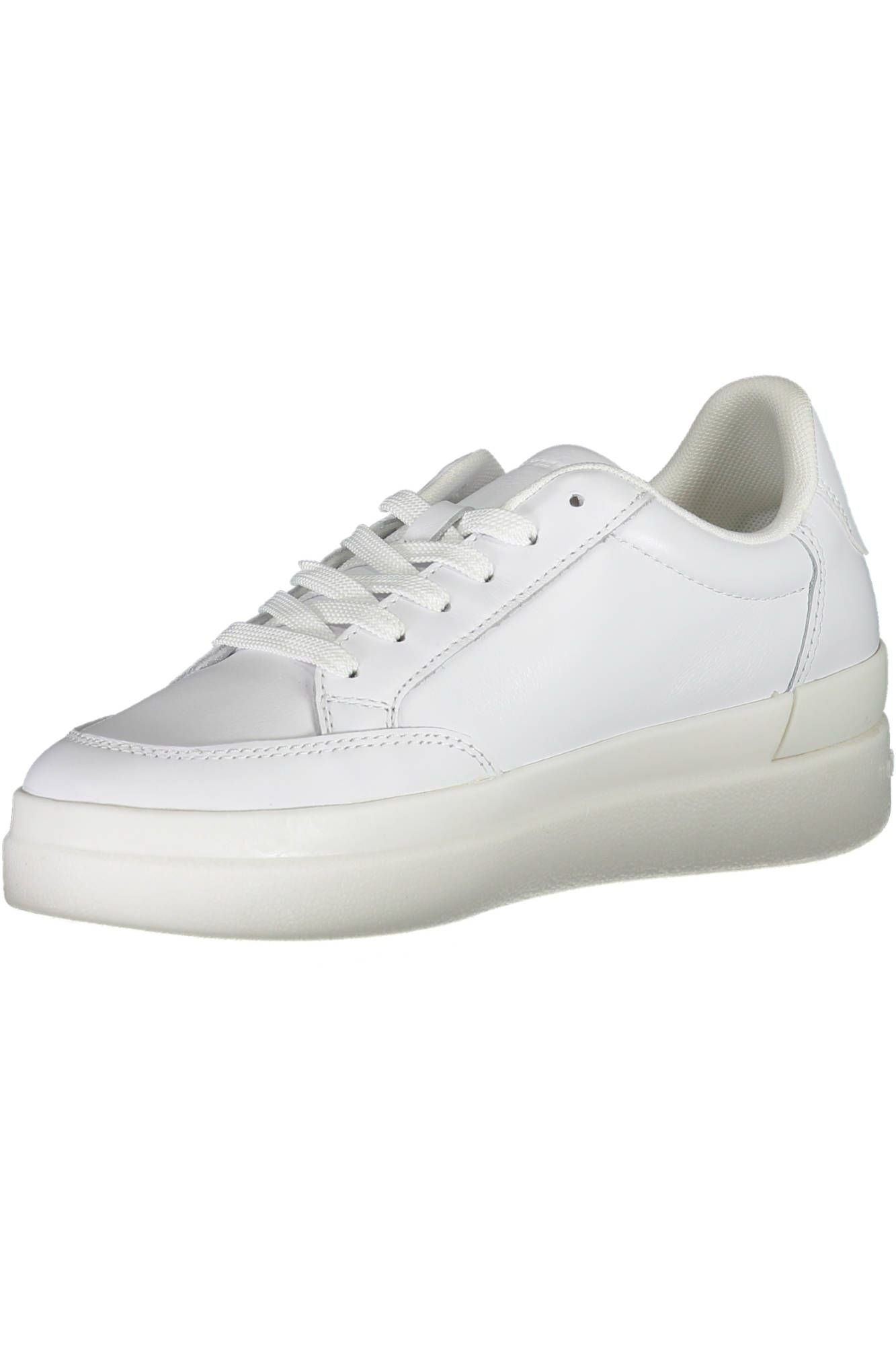 White Polyester Women Sneaker