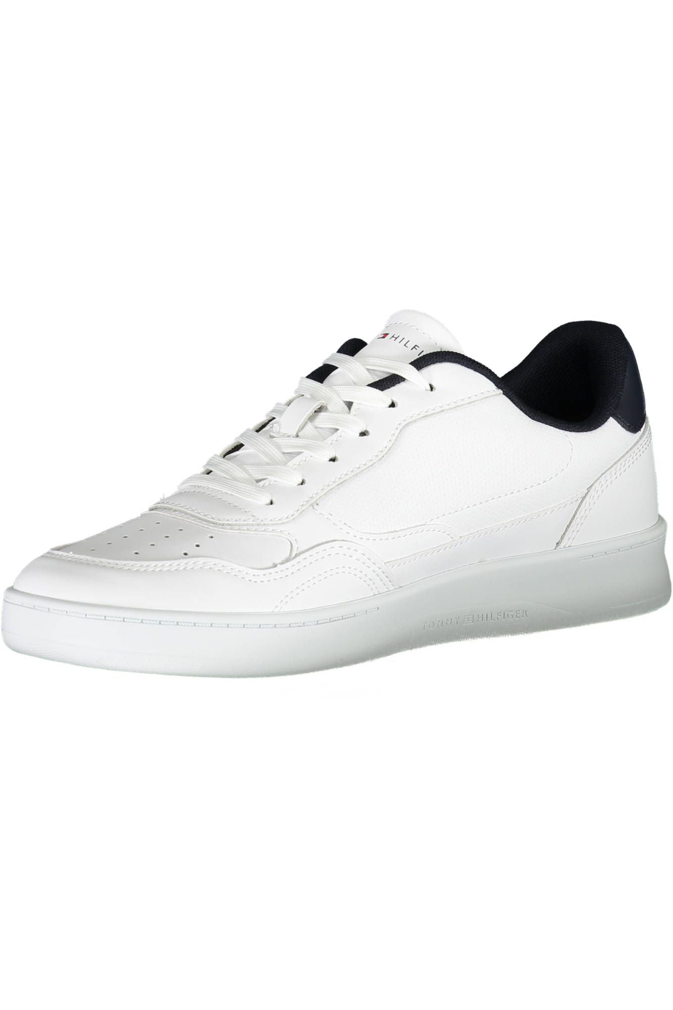 White Polyester Men Sneaker