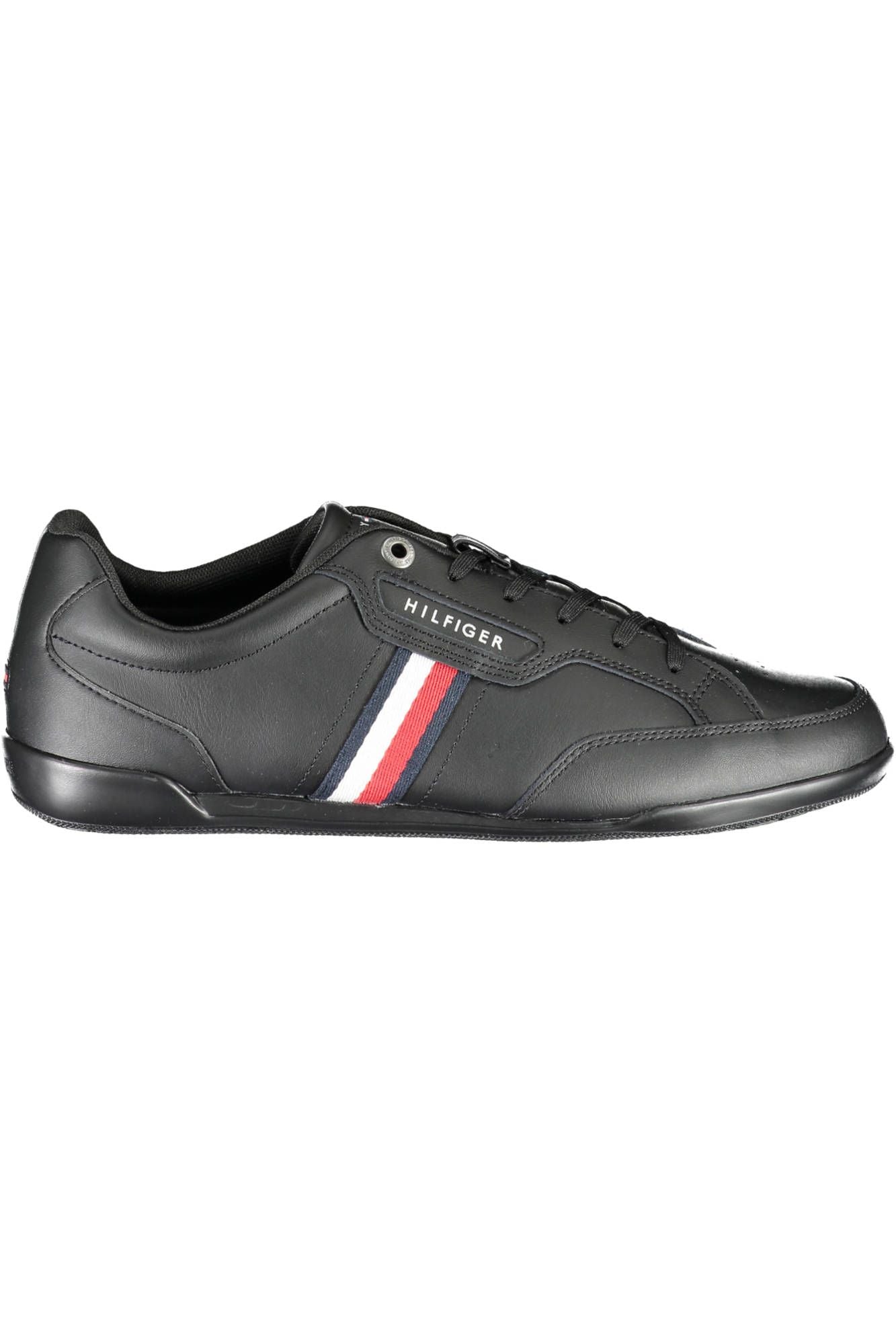 Black Polyester Men Sneaker