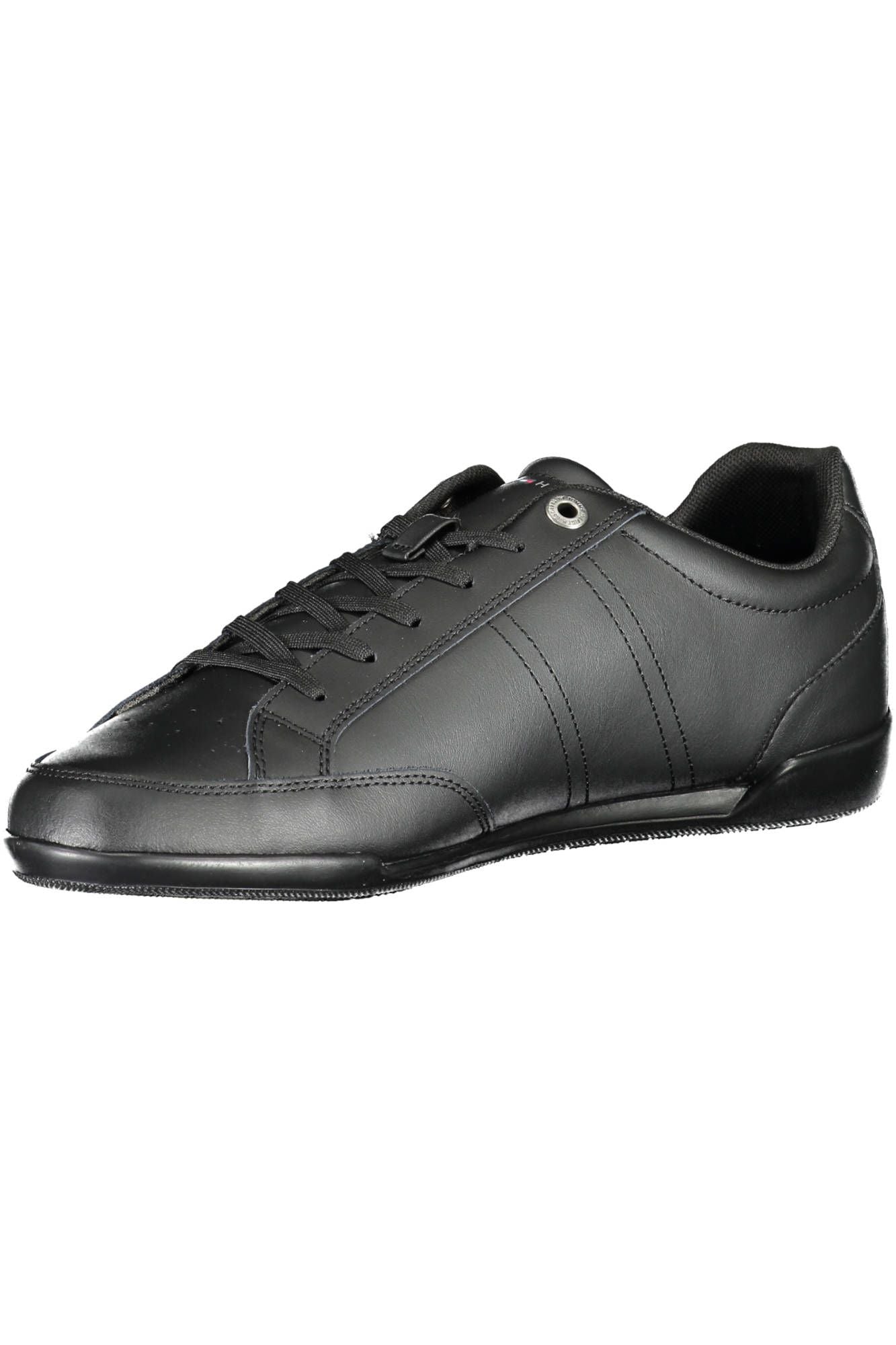 Black Polyester Men Sneaker