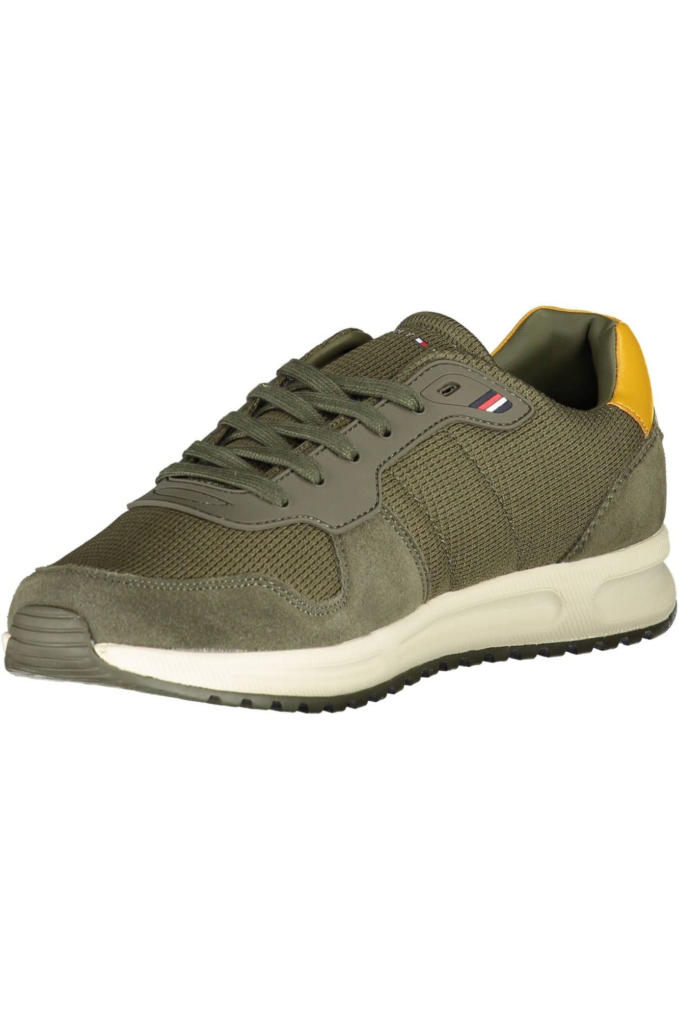 Green Polyester Men Sneaker