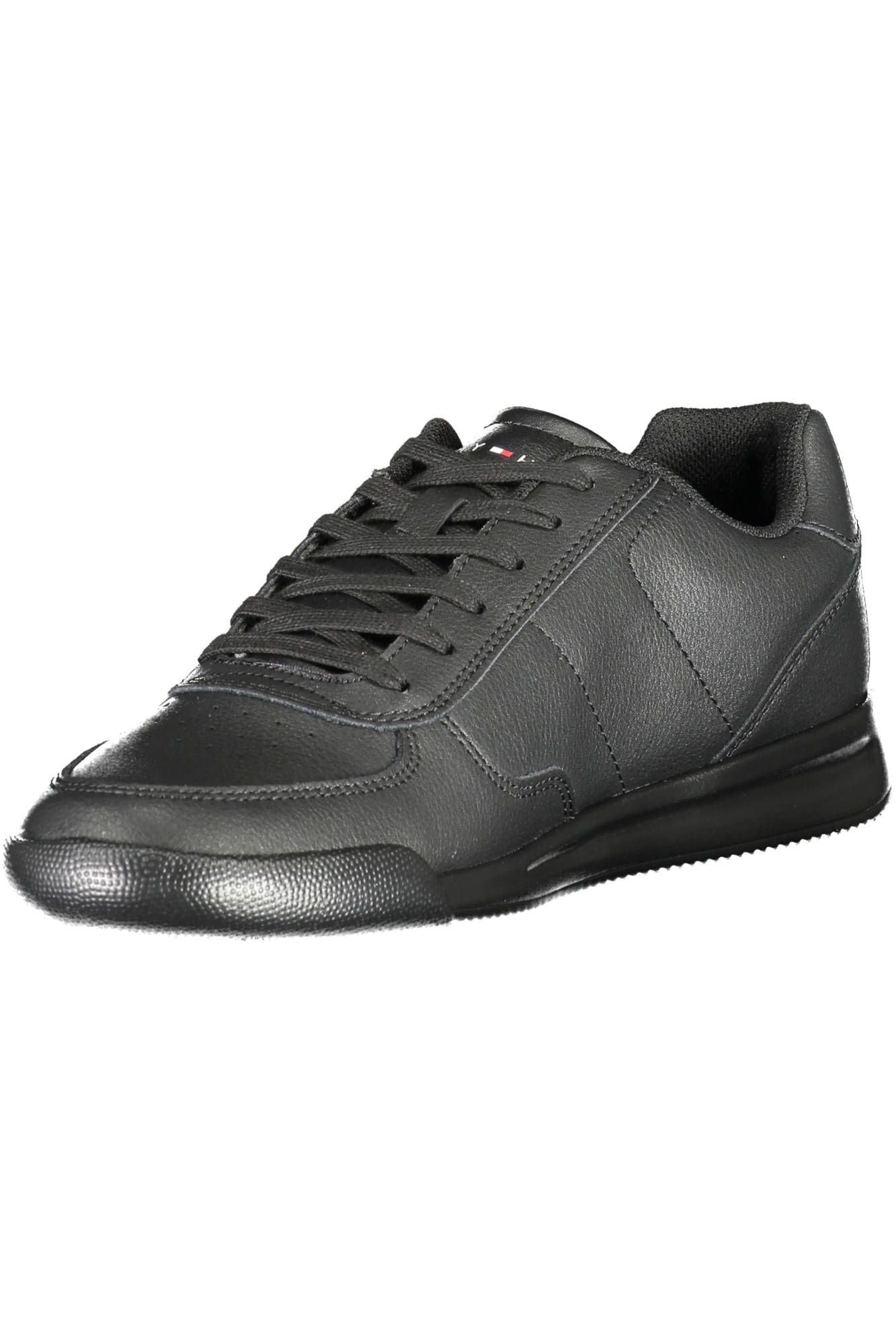 Black Polyester Men Sneaker