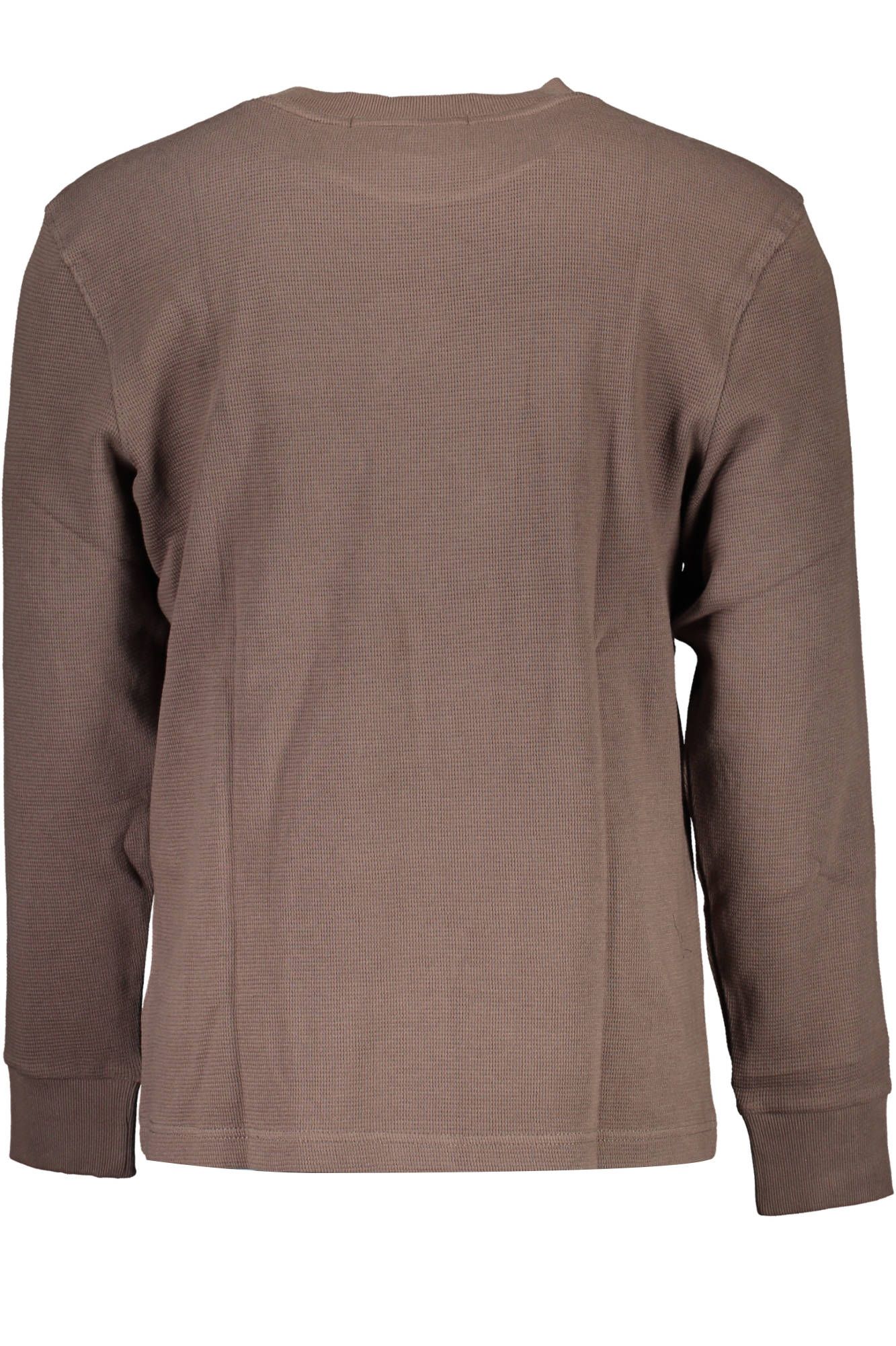 Brown Cotton Men Sweater