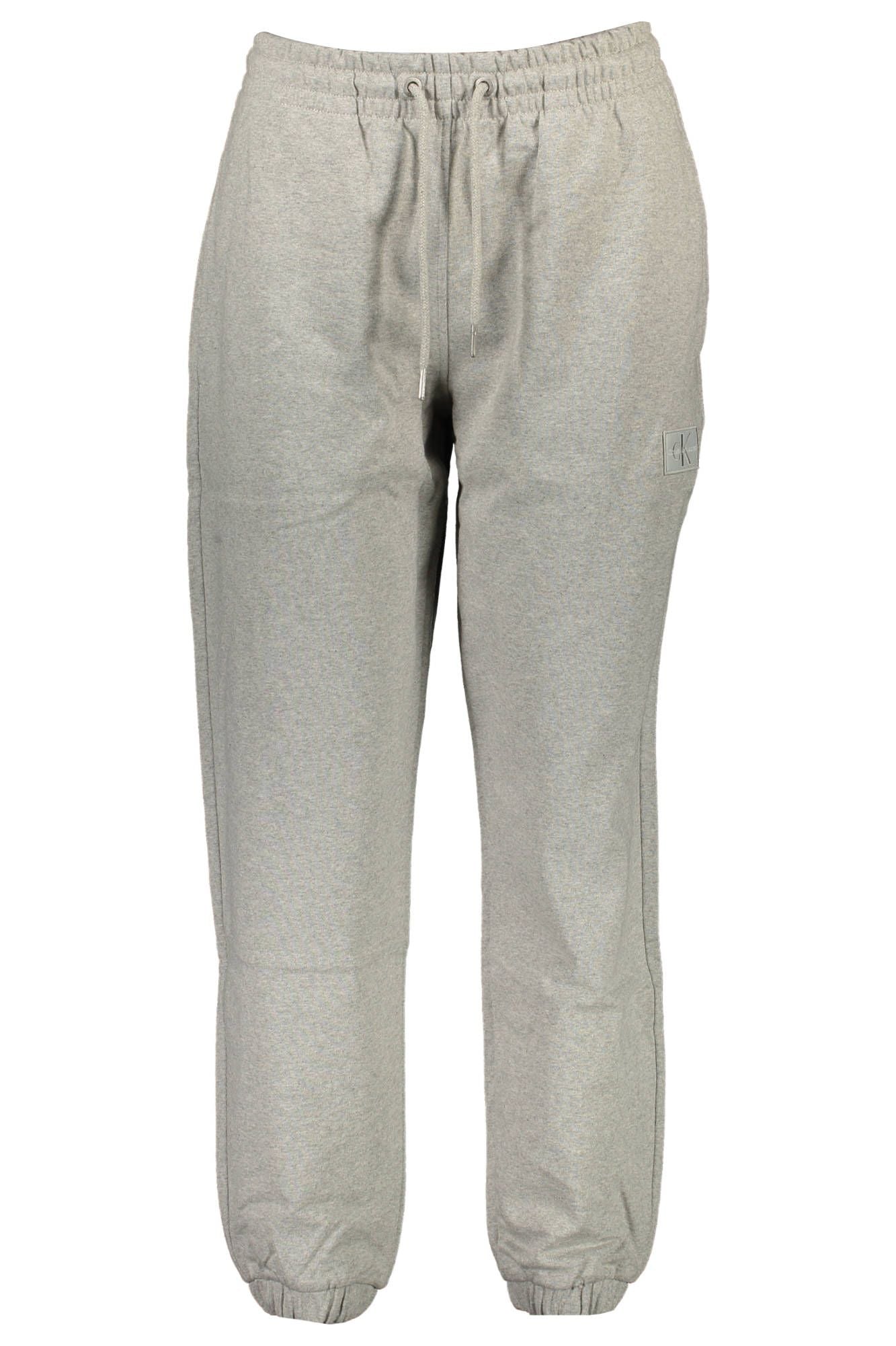 Gray Cotton Women Sports Pants