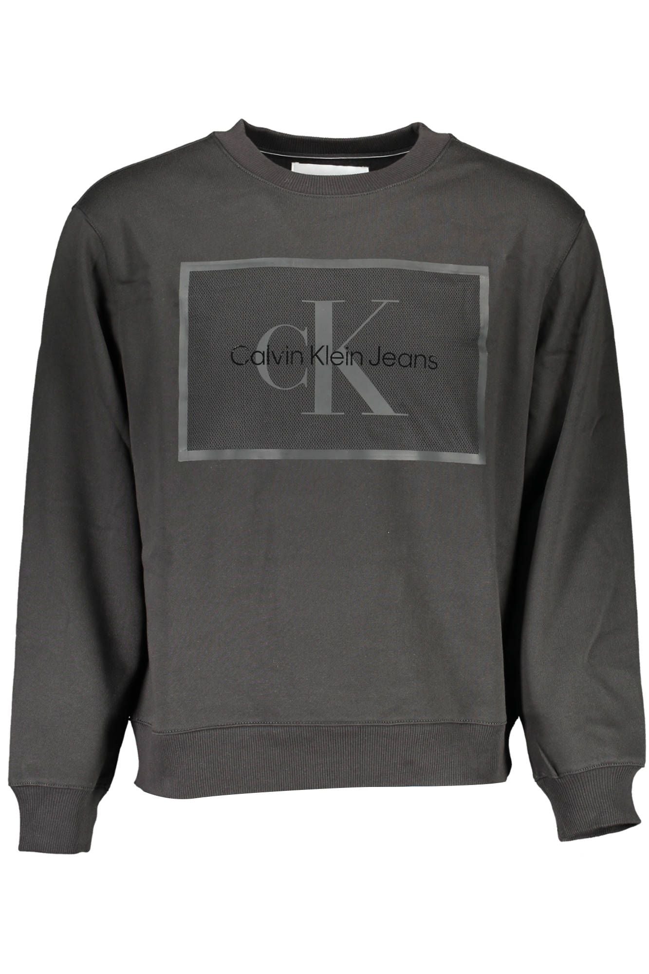 Black Cotton Men Sweater