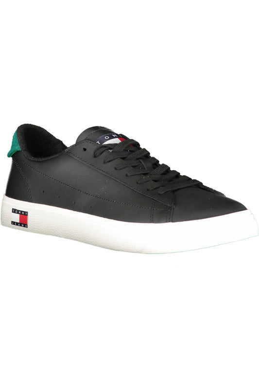 Black Recycled Polyester Men Sneaker