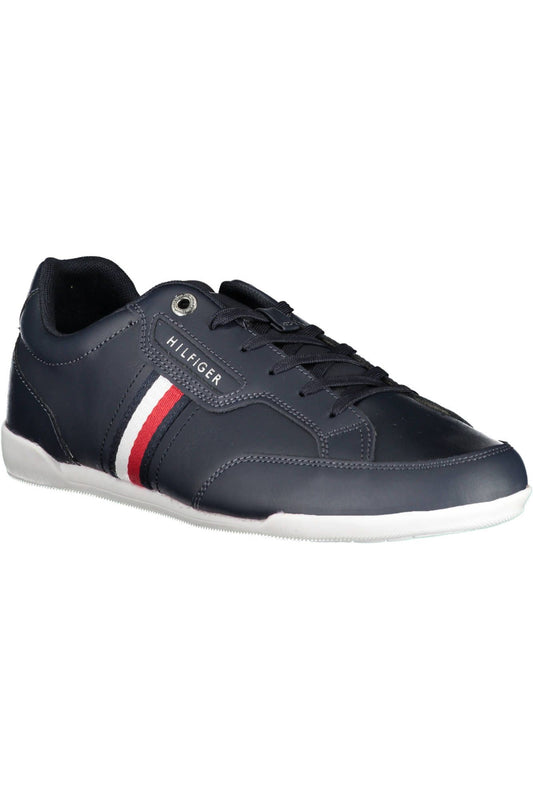 Blue Polyester Men Sneaker