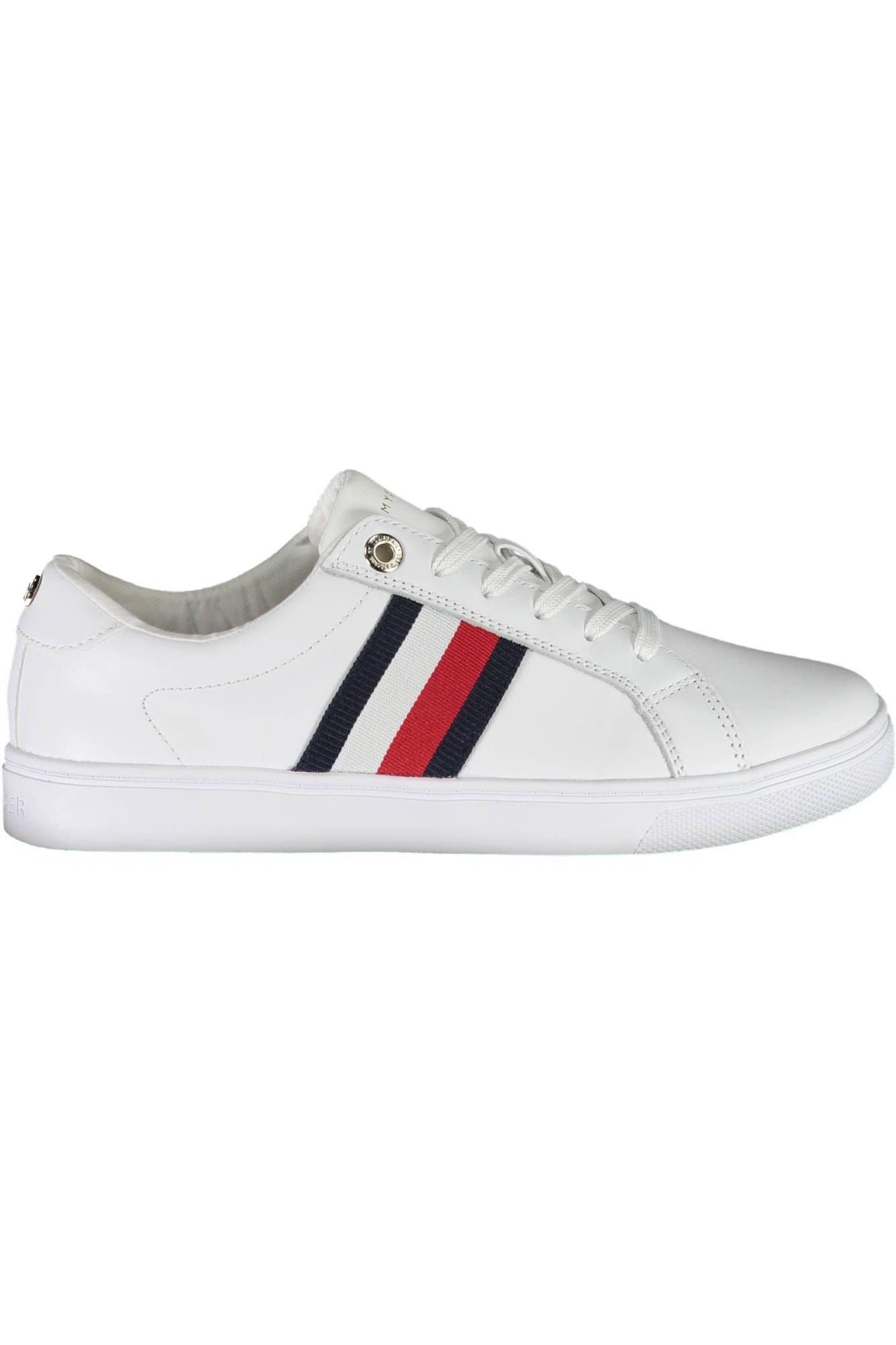 White Cotton Women Sneaker
