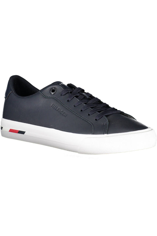 Blue Polyester Men Sneaker