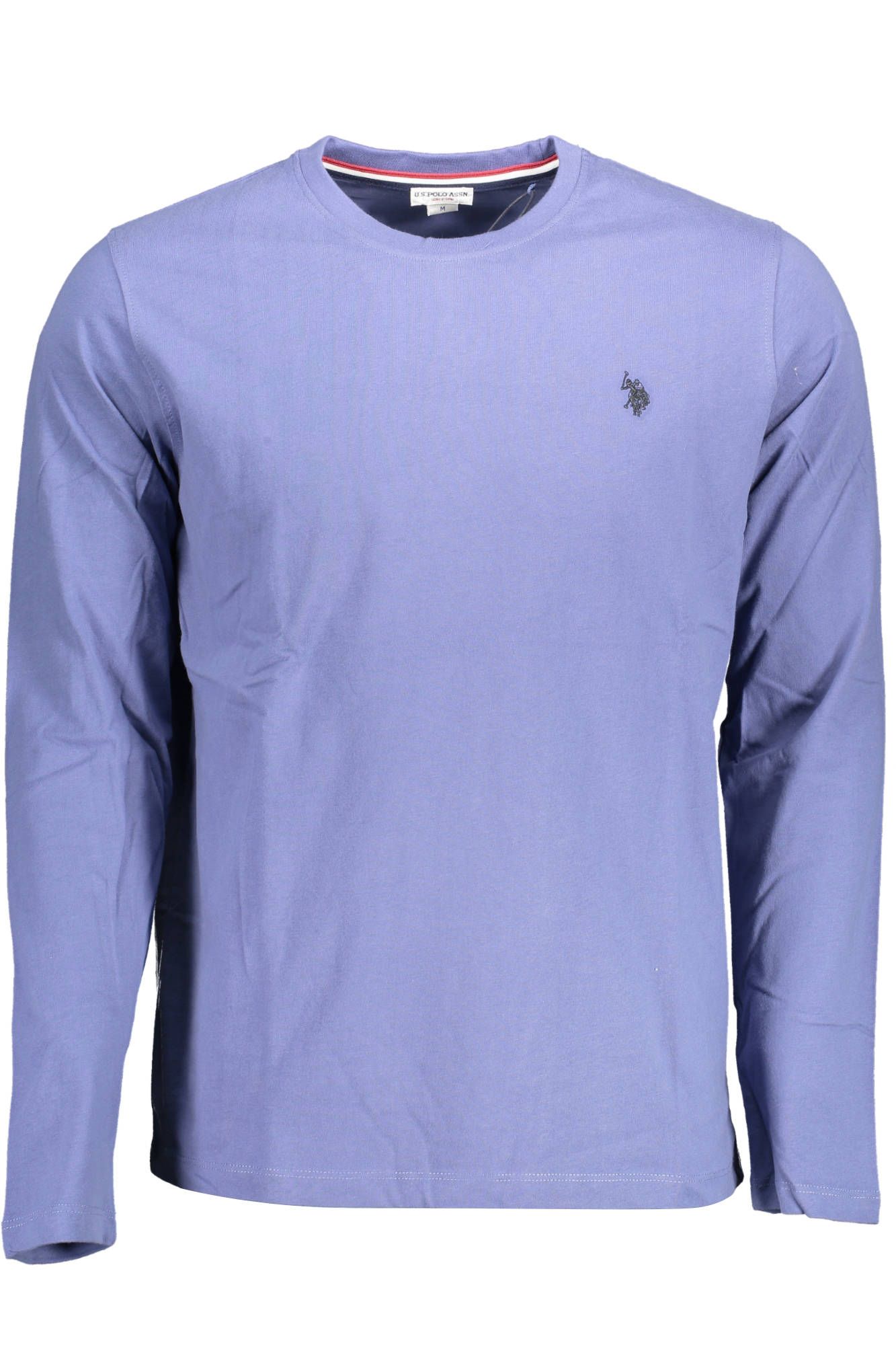 Blue Cotton Men T-Shirt