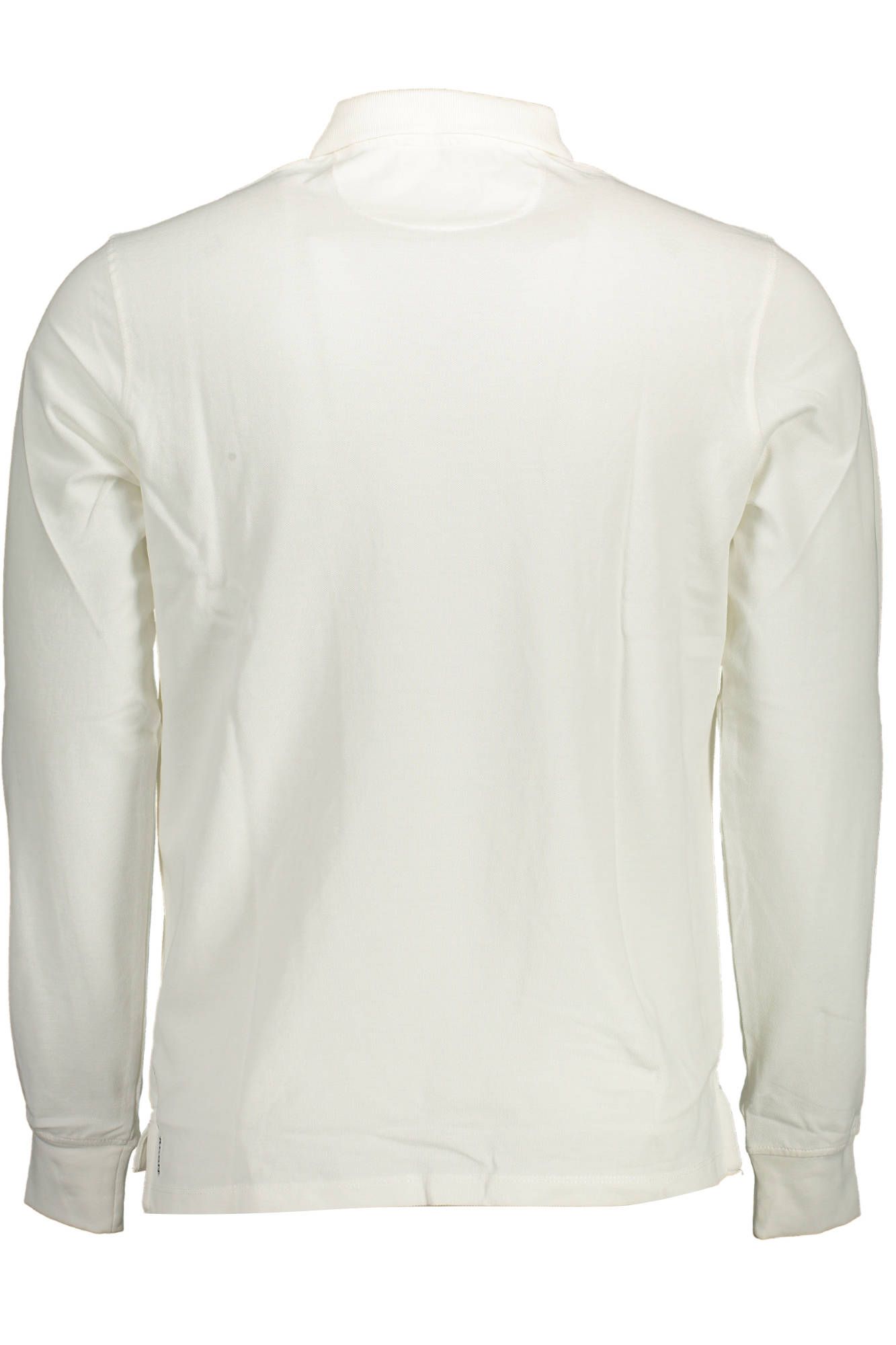 White Cotton Men Polo Shirt