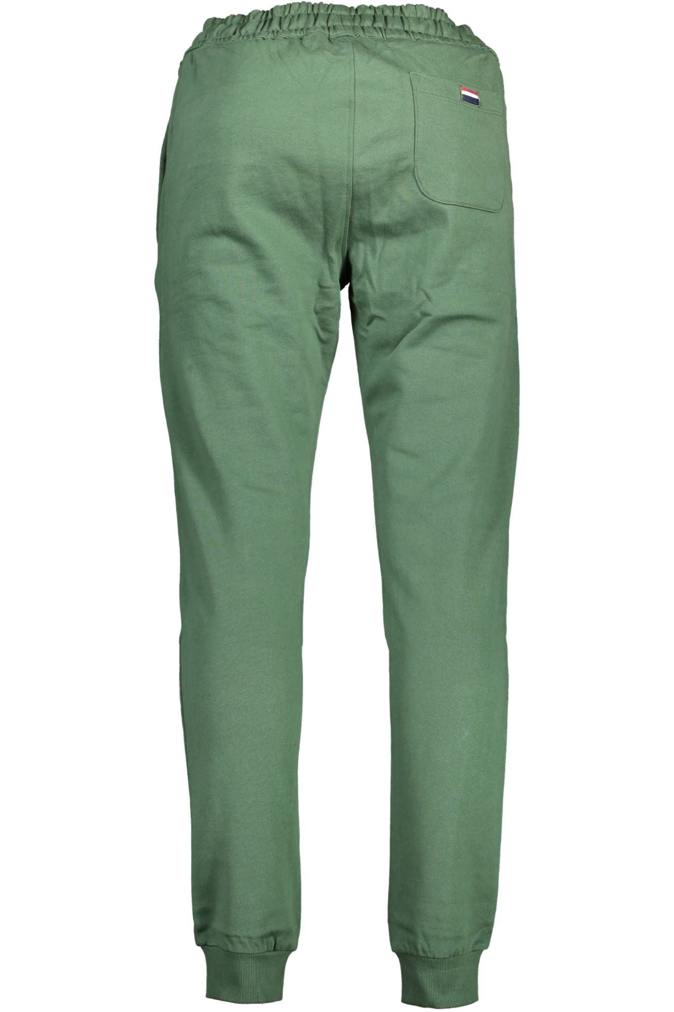 Green Cotton Men Pant