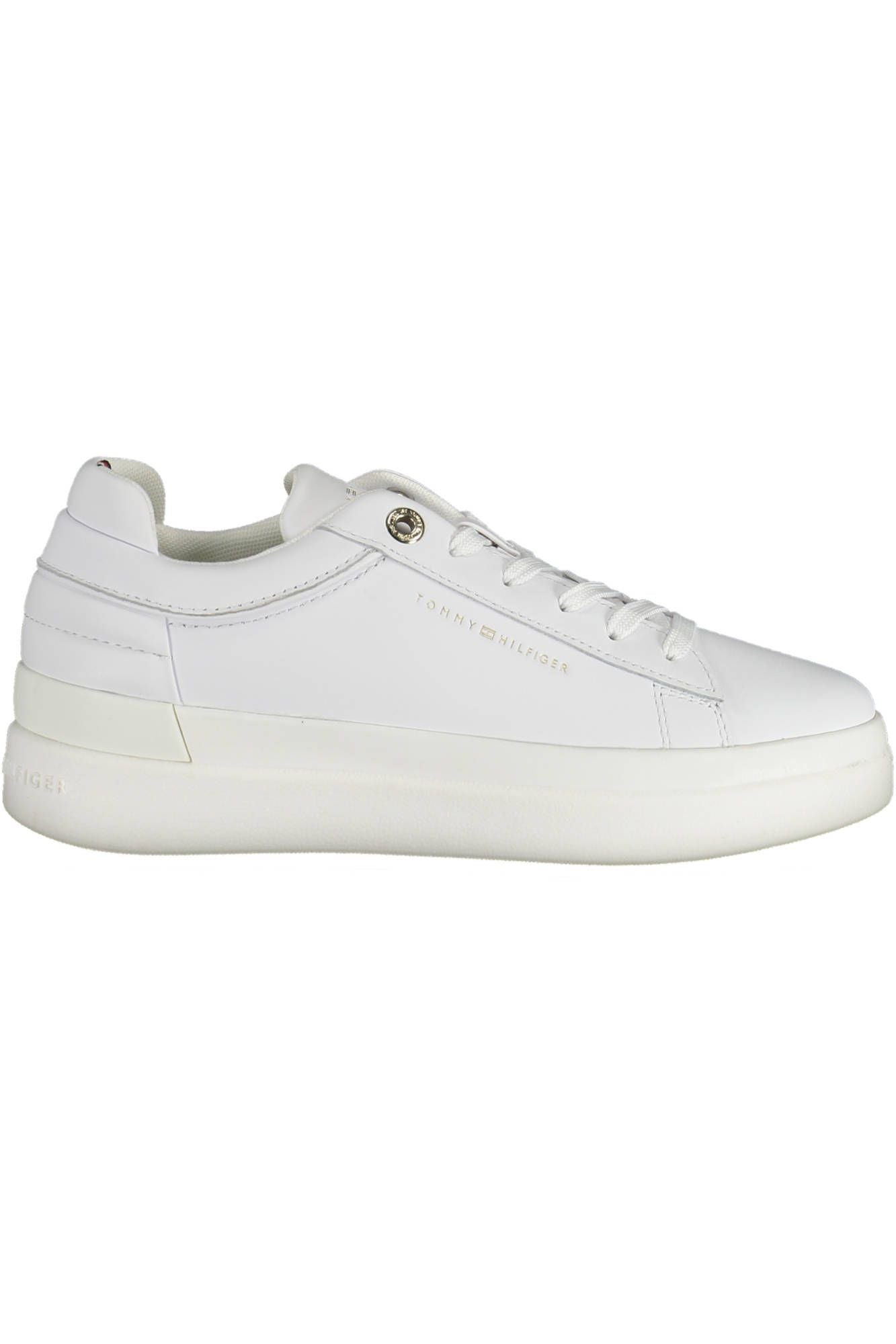 White Polyester Women Sneaker